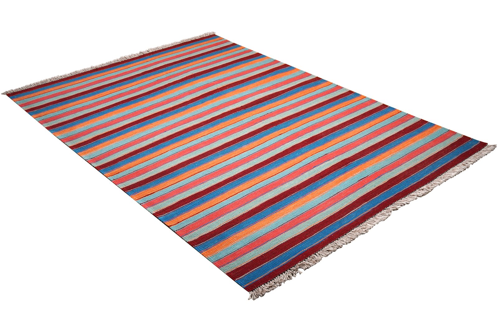 Kelim Gashgai — Handmade, 131x187 cm, Multicolor, 100% Virgin Wool | View 4