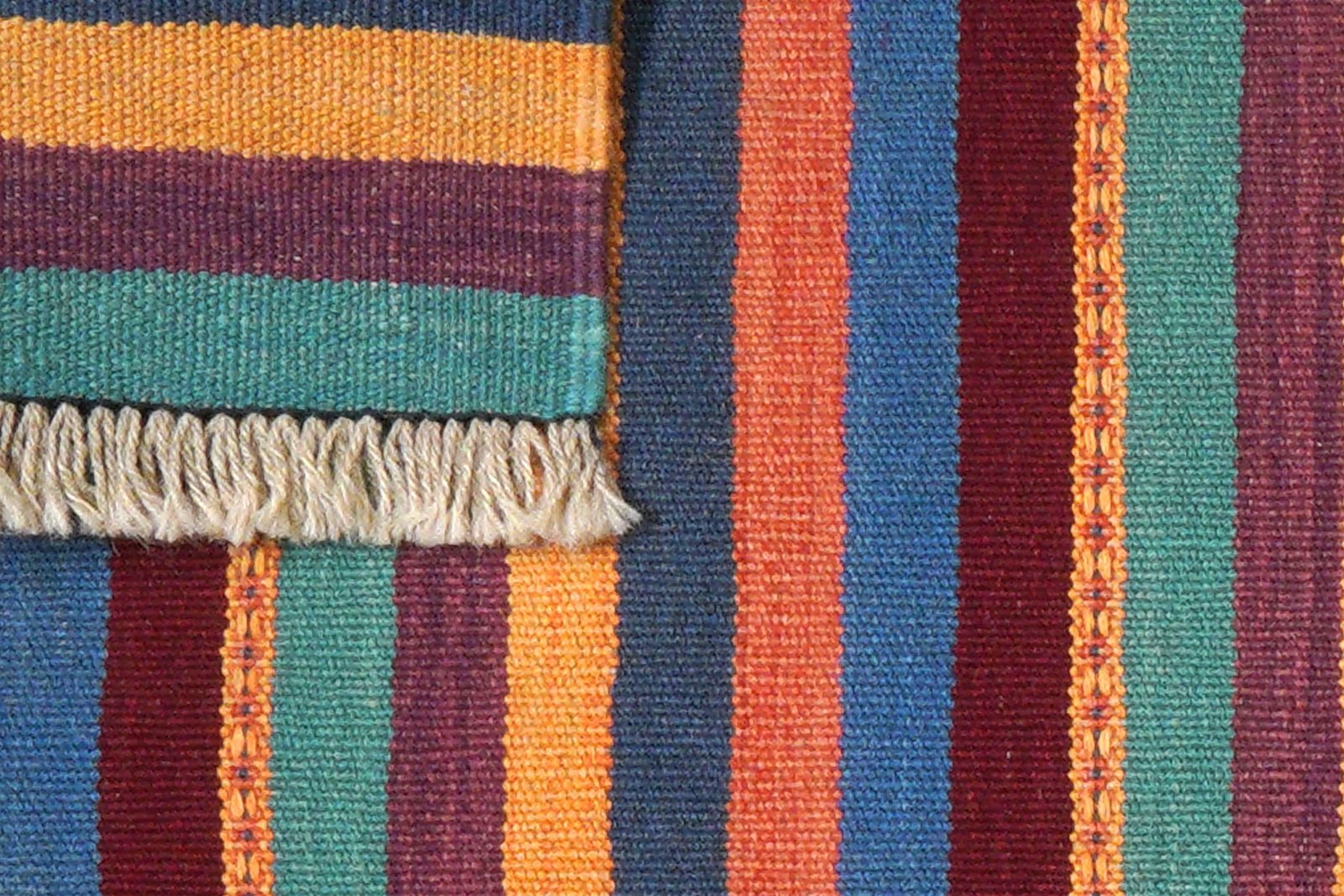 Kelim Gashgai — Handmade, 66x204 cm, Multicolor, 100% Virgin Wool | View 6