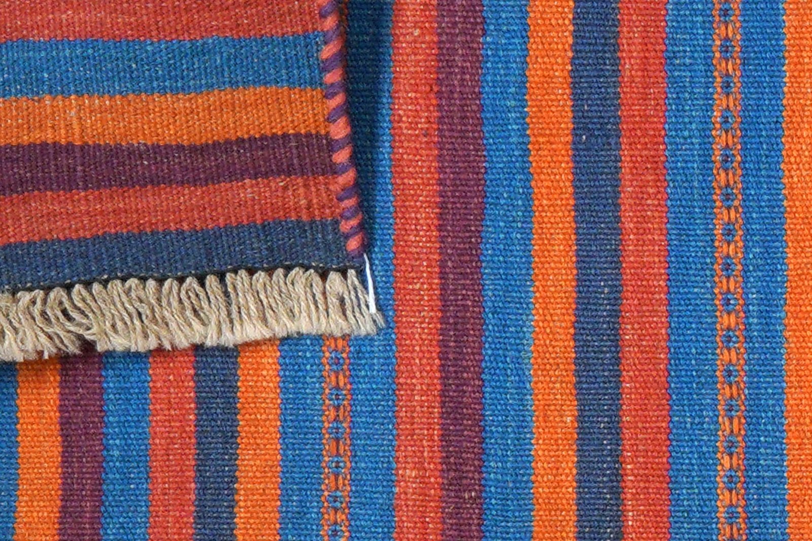 Kelim Gashgai — Handmade, 57x202 cm, Multicolor, 100% Virgin Wool | View 6