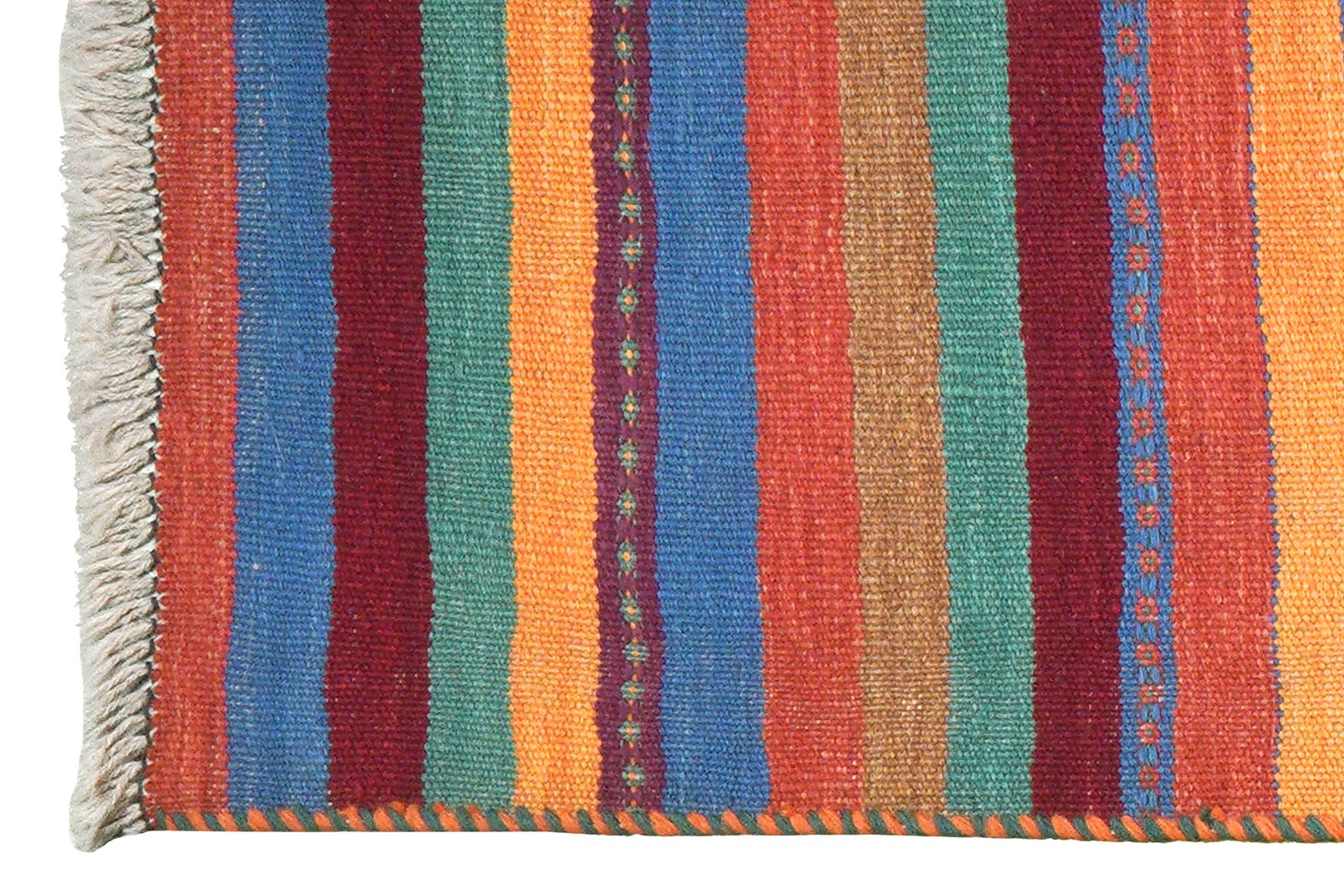 Kelim Gashgai — Handmade, 61x199 cm, Multicolor, 100% Virgin Wool | View 3