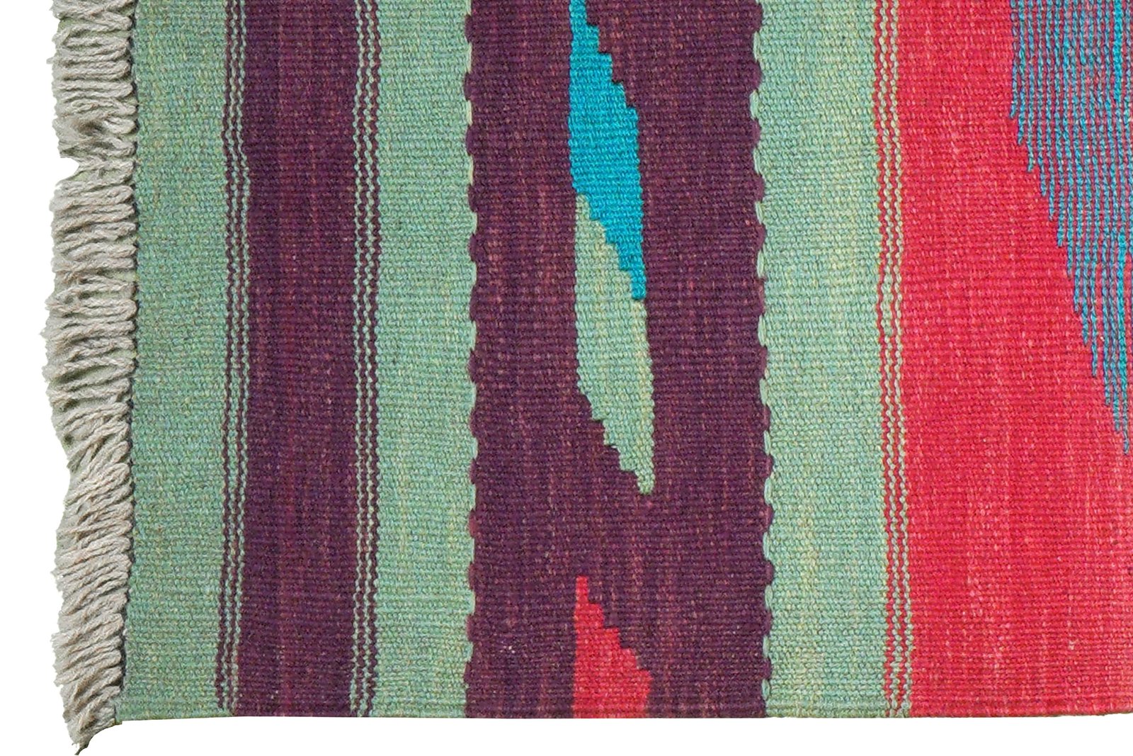Kelim Gashgai — Handmade, 65x215 cm, Multicolor, 100% Virgin Wool | View 3