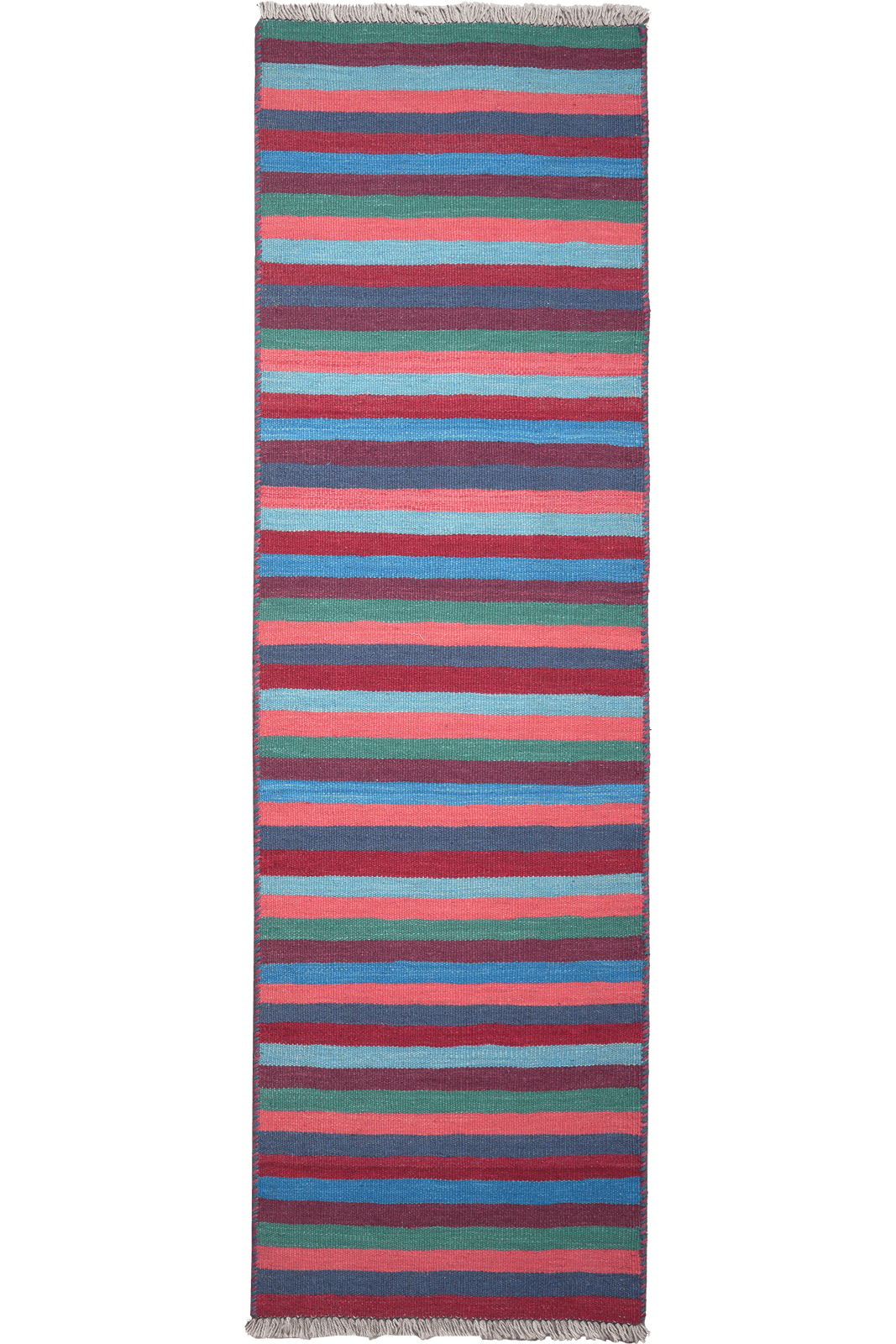 Kelim Gashgai — Handmade, 56x196 cm, Multicolor, 100% Virgin Wool | Main view