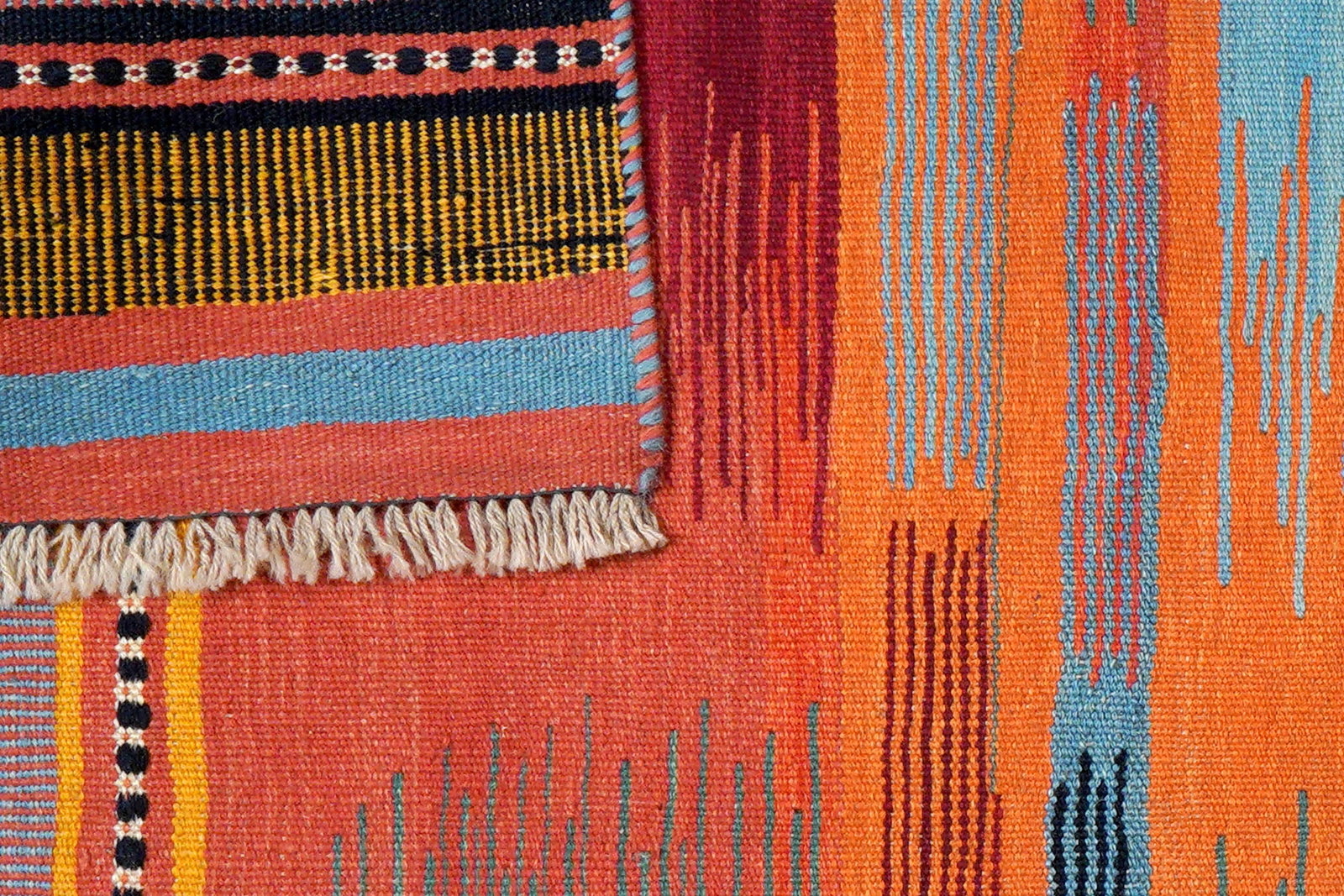 Kelim Gashgai — Handgefertigt, 197x124 cm, Bunt, 100% Virgin Wool | View 7