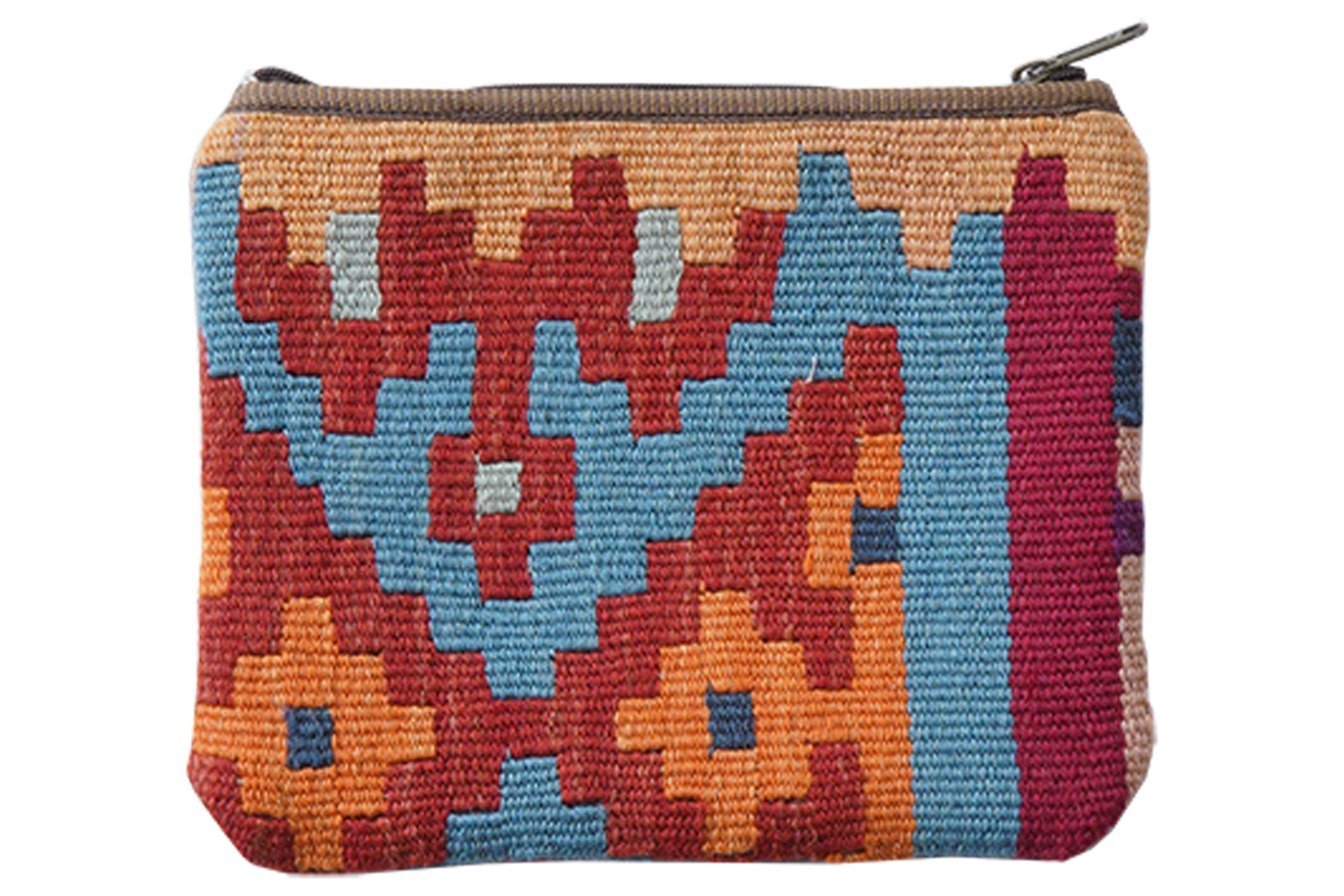 Kelim Bag Fleur — Handgefertigt, 30x25 cm, Bunt, 100% Virgin Wool | Main view