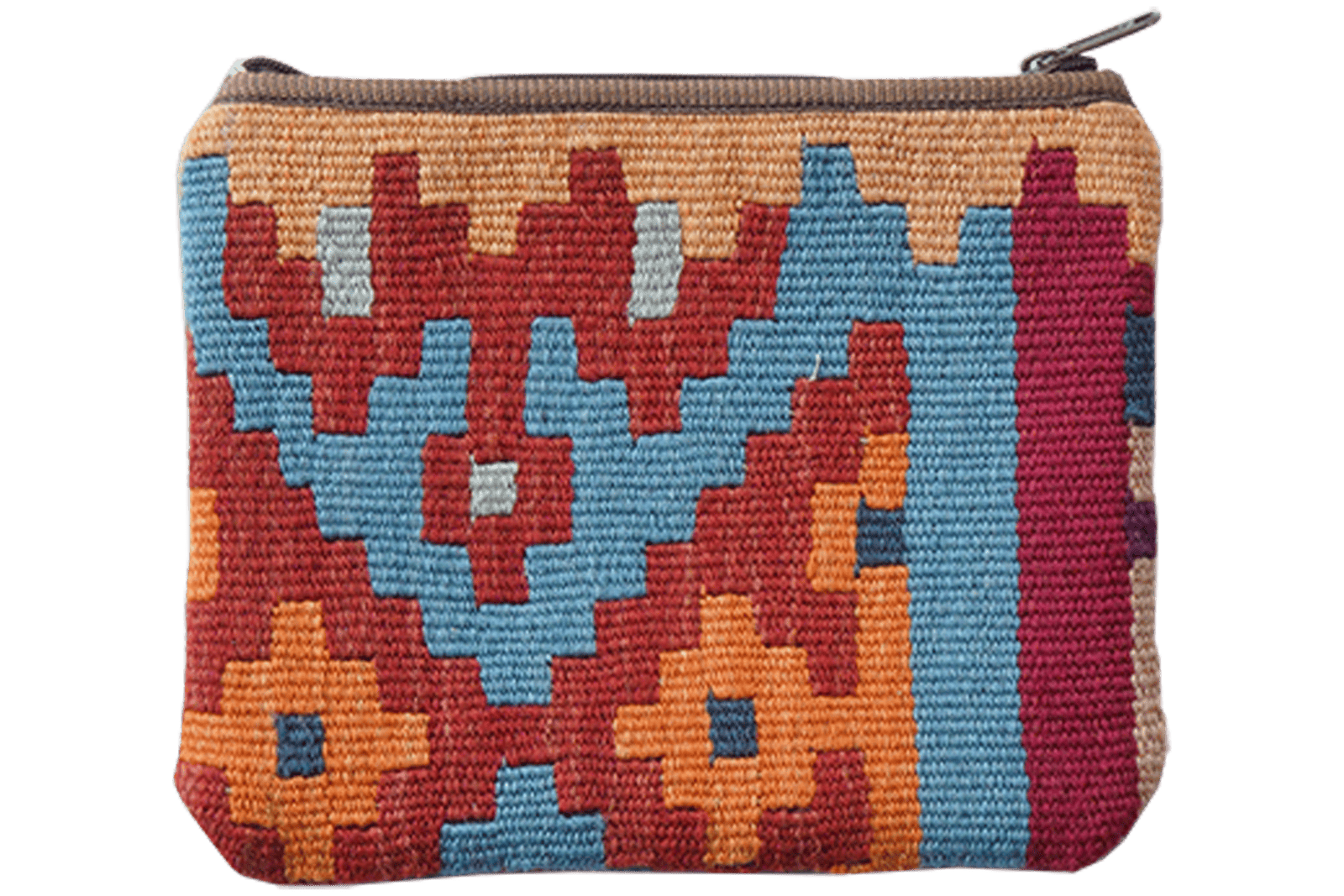 Kelim Bag Fleur — Handmade, 25x30 cm, Multicolor, 100% Virgin Wool | Main view