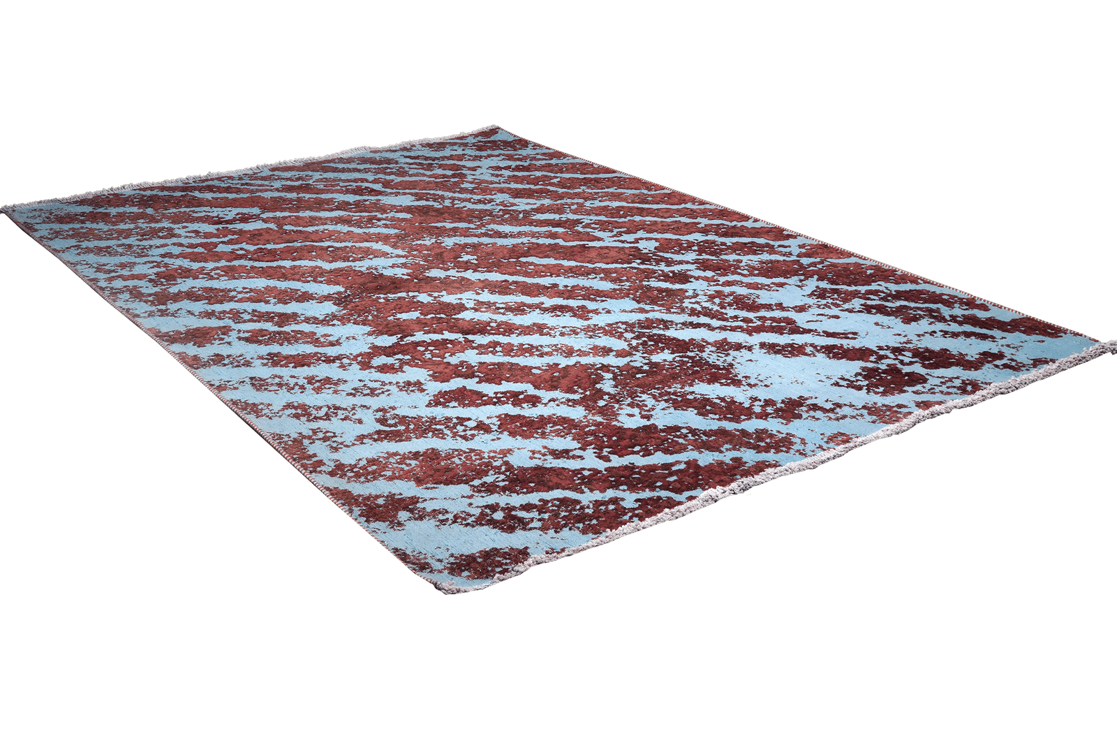 Vintage — Hand-knotted, 191x276 cm, Blue, 100% Virgin Wool | View 4