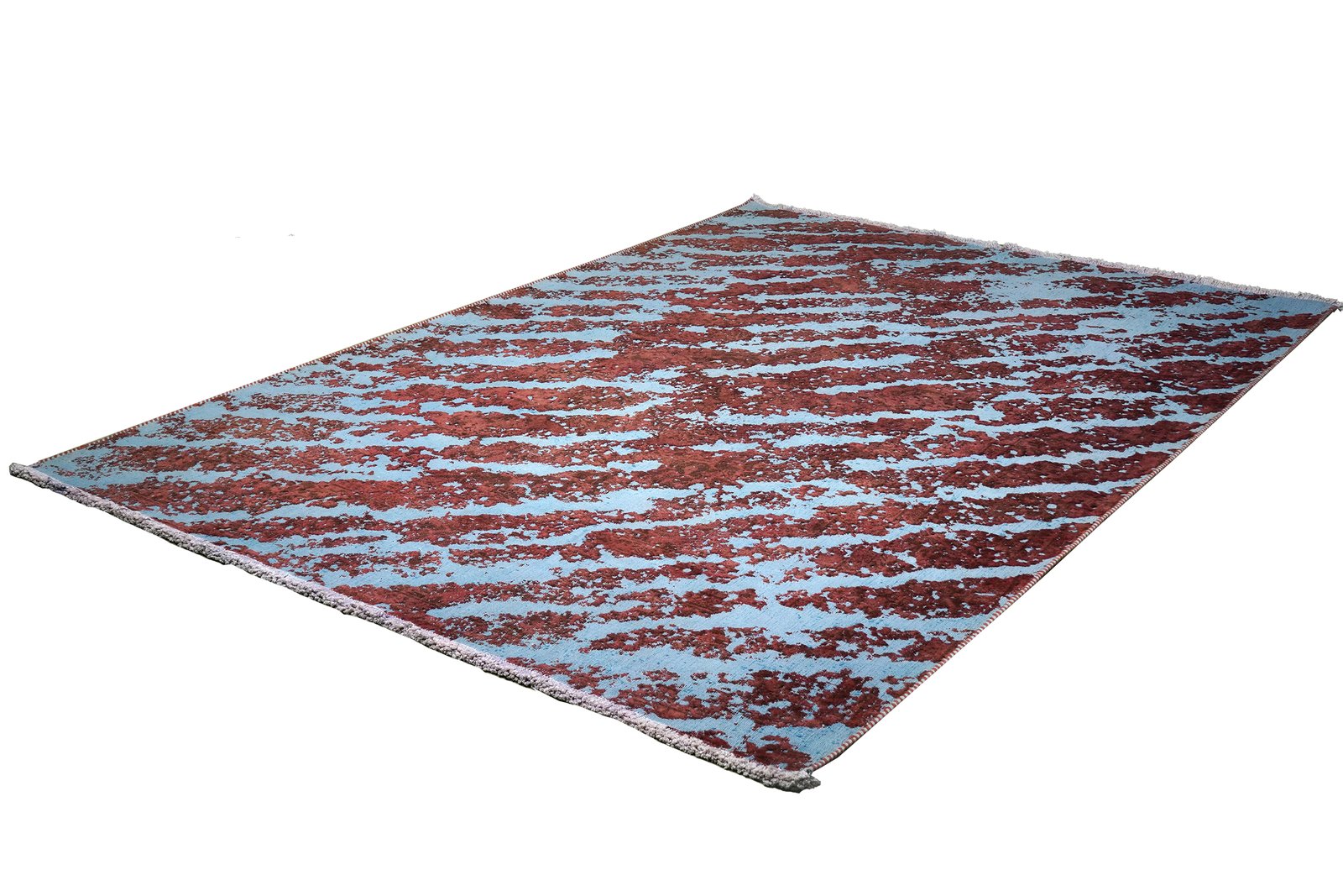 Vintage — Hand-knotted, 191x276 cm, Blue, 100% Virgin Wool | View 5