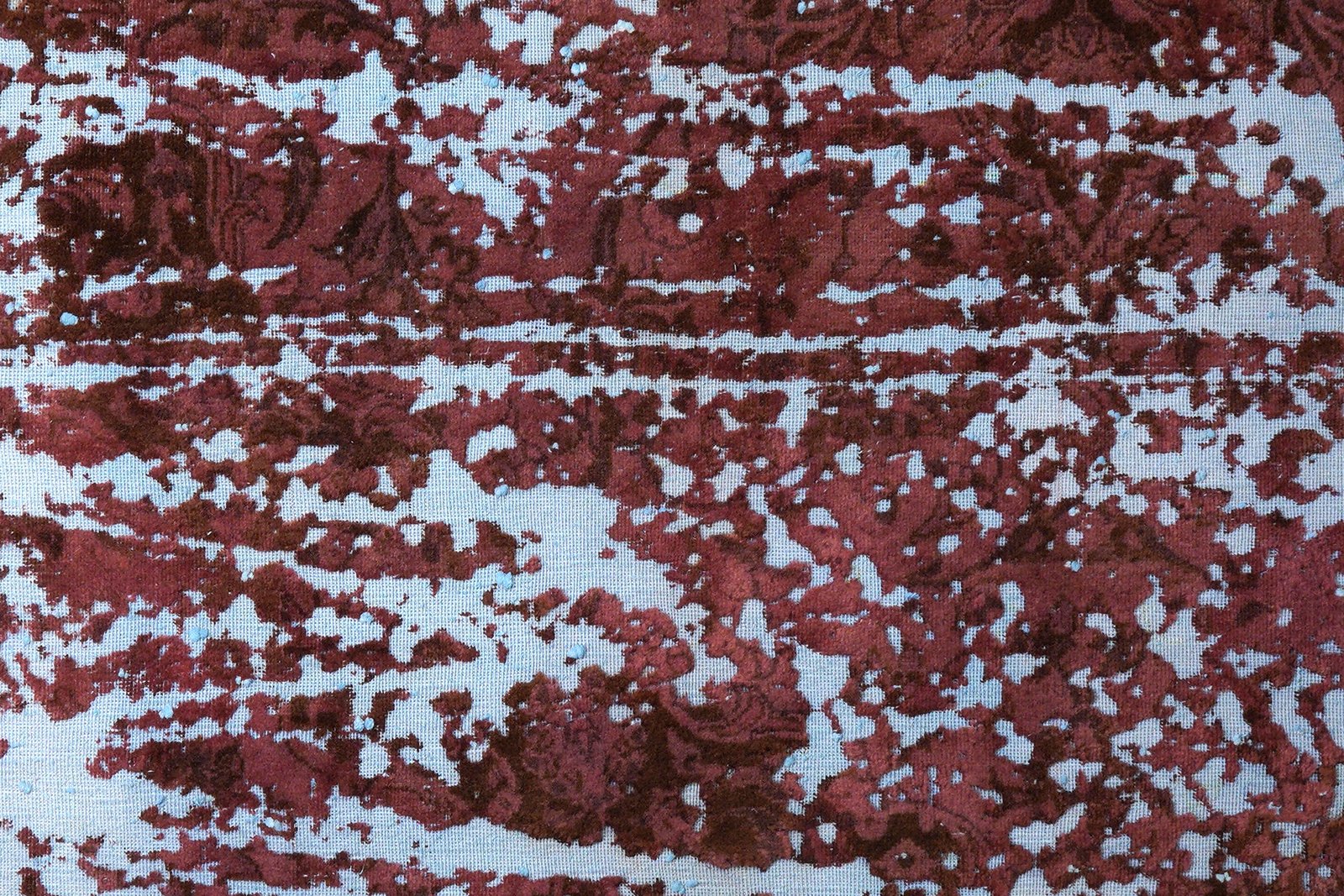 Vintage — Hand-knotted, 164x190 cm, Red, 100% Virgin Wool | View 6