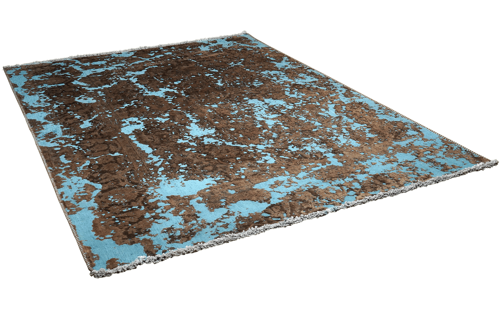 Vintage — Hand-knotted, 170x245 cm, Blue, 100% Virgin Wool | View 4