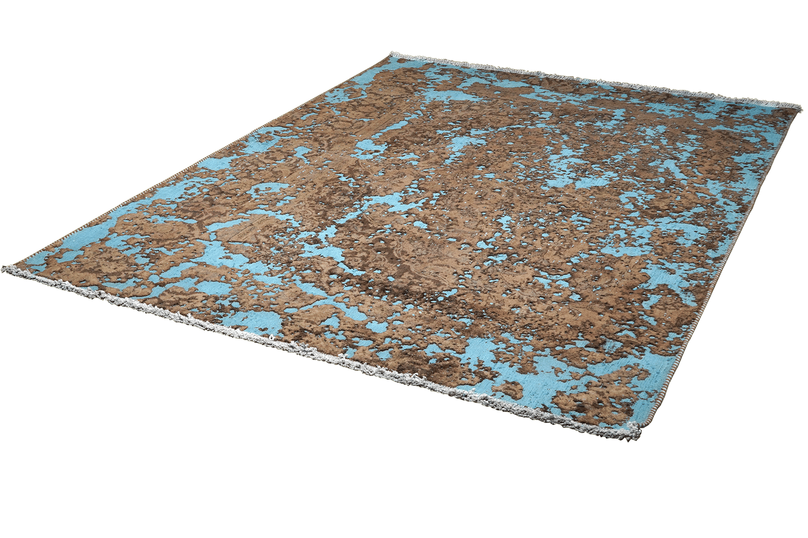 Vintage — Hand-knotted, 170x245 cm, Blue, 100% Virgin Wool | View 5