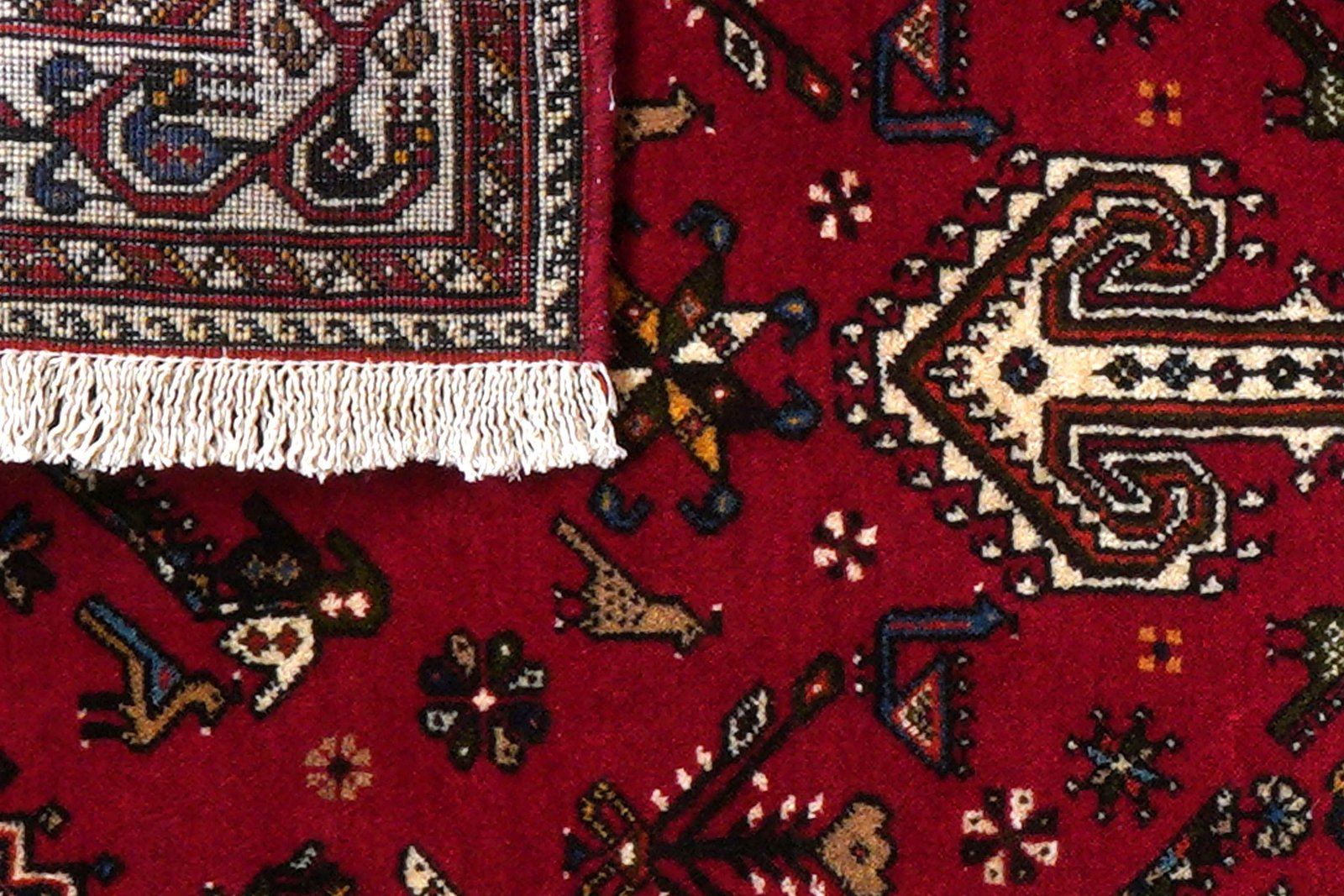 Nasrabad — Hand-knotted, 81x131 cm, Red, 100% Virgin Wool | View 7