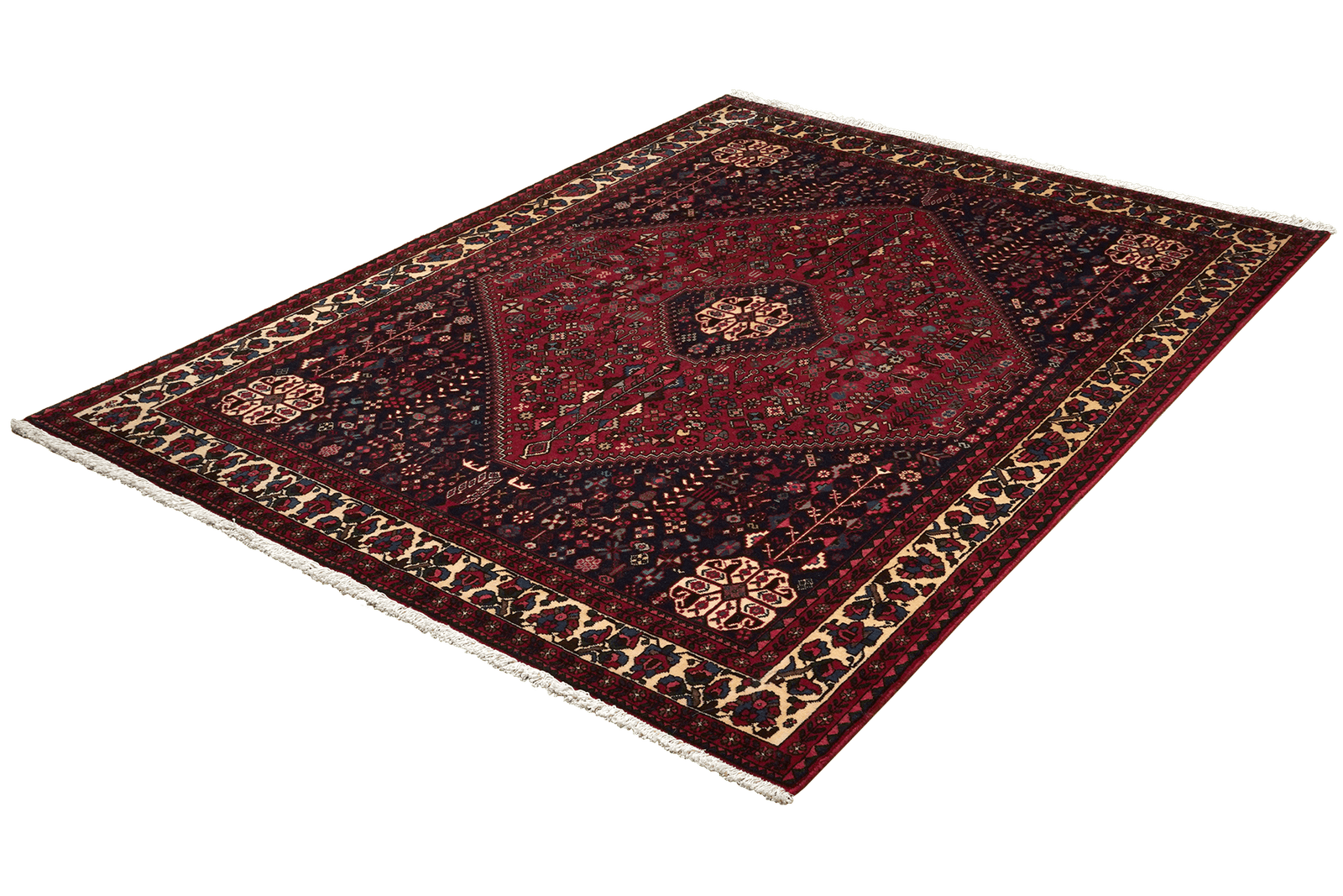 Abadeh — Hand-knotted, 155x204 cm, Red, 100% Virgin Wool | View 5