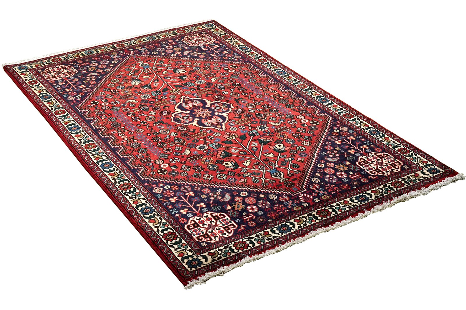 Abadeh — Hand-knotted, 103x157 cm, Red, 100% Virgin Wool | View 4