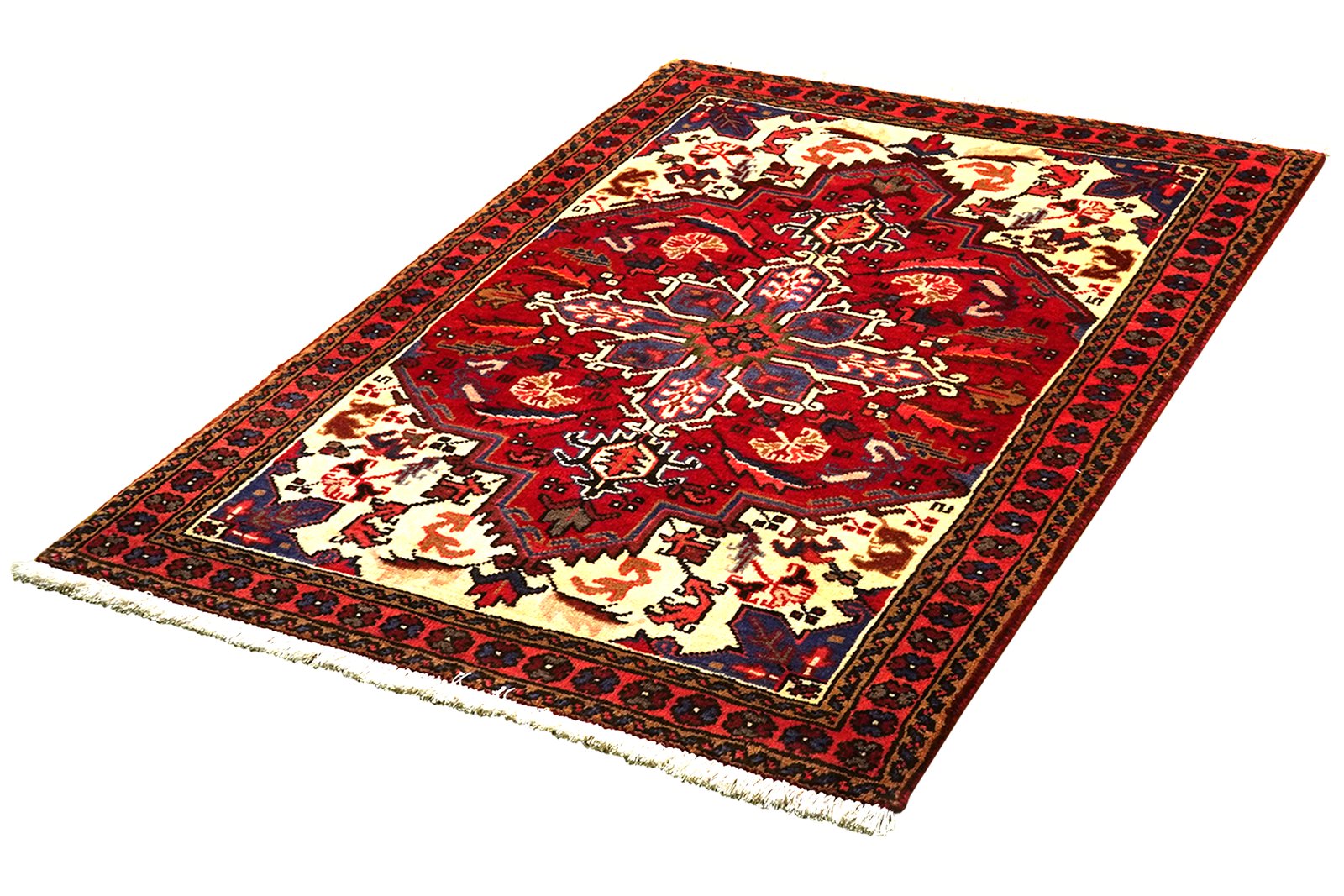 Mehrewan — Hand-knotted, 102x137 cm, Red, 100% Virgin Wool | View 5