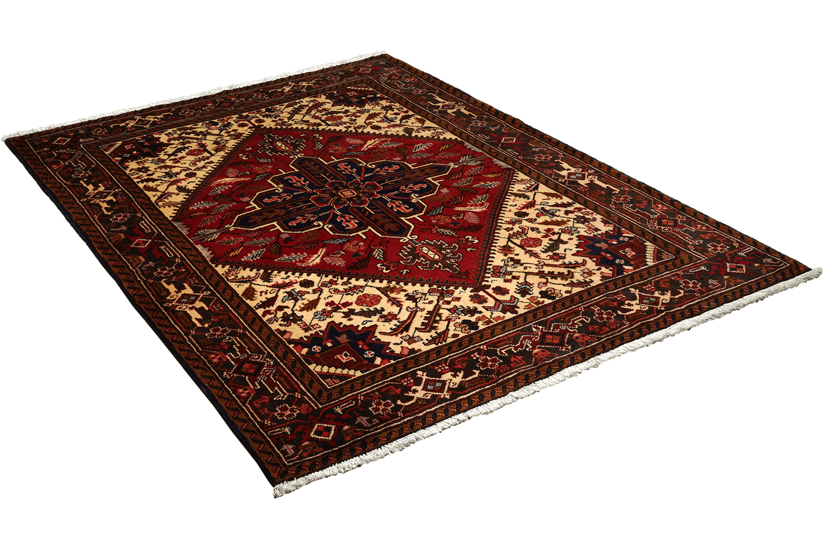 Mehrewan — Hand-knotted, 152x195 cm, Red, 100% Virgin Wool | View 4