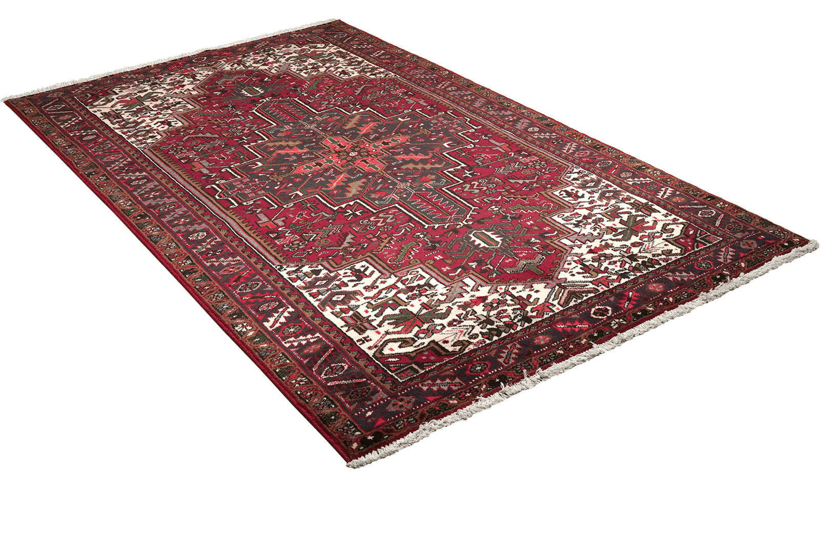 Mehrewan — Hand-knotted, 143x228 cm, Red, 100% Virgin Wool | View 4