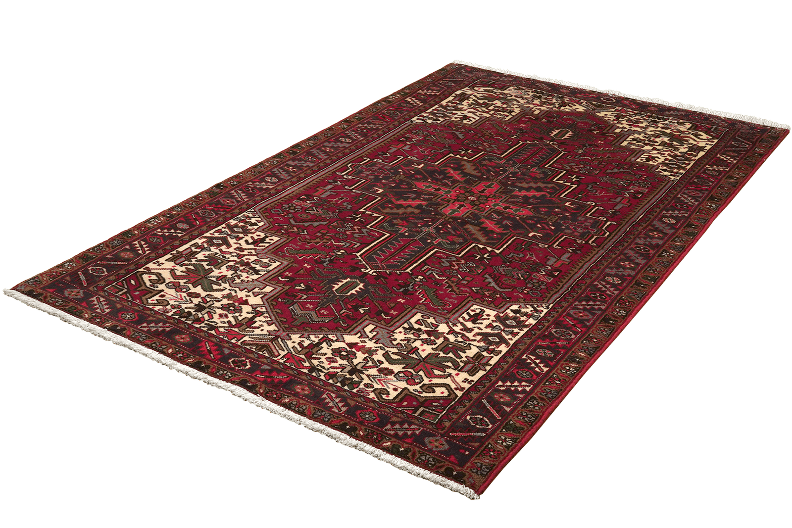 Mehrewan — Hand-knotted, 143x228 cm, Red, 100% Virgin Wool | View 5