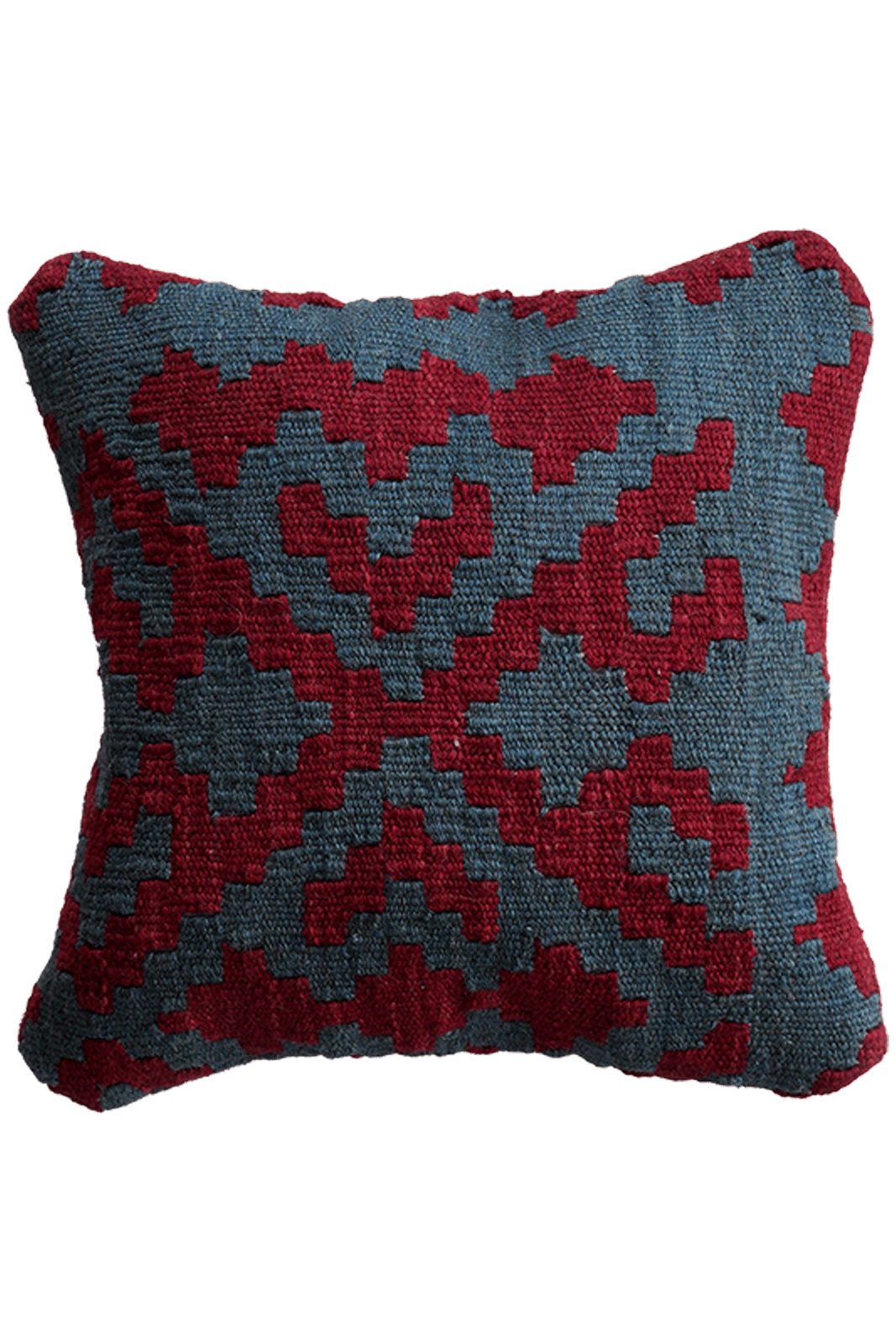 Kelim Kissen — Handmade, 40x40 cm, Multicolor, 100% Virgin Wool | Main view