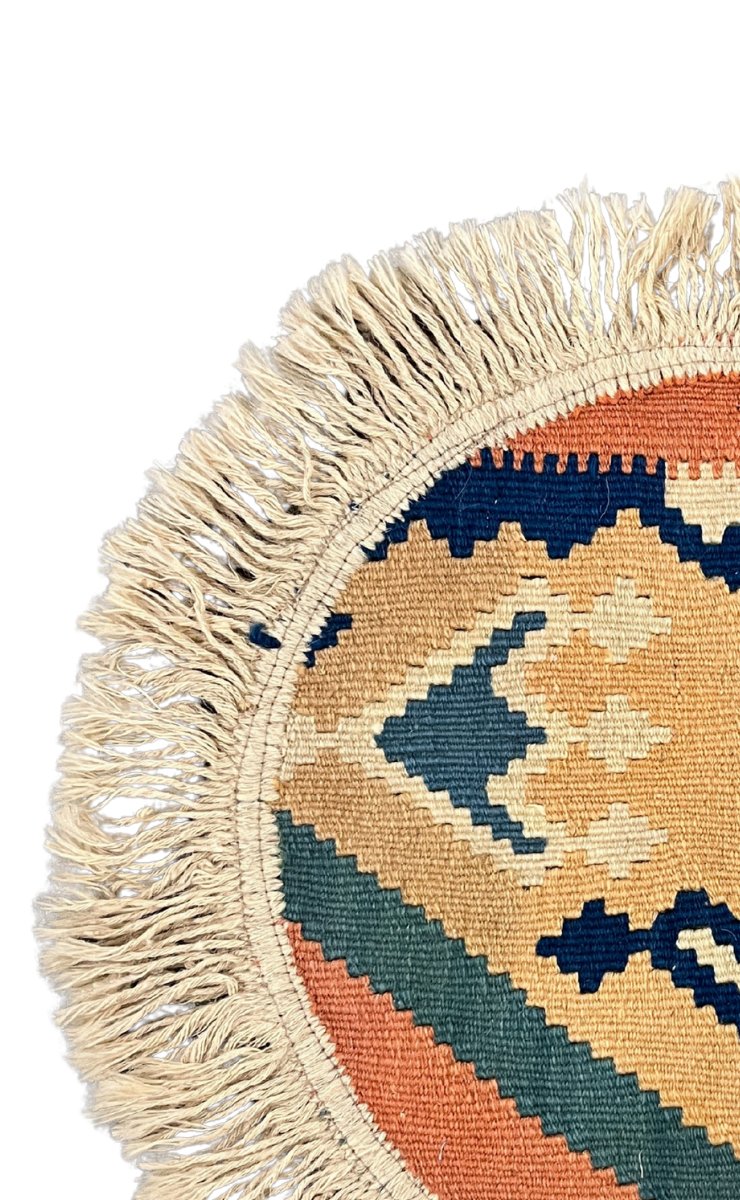 Kelim Gashgai — Handmade, 30x30 cm, Multicolor, 100% Virgin Wool | View 3