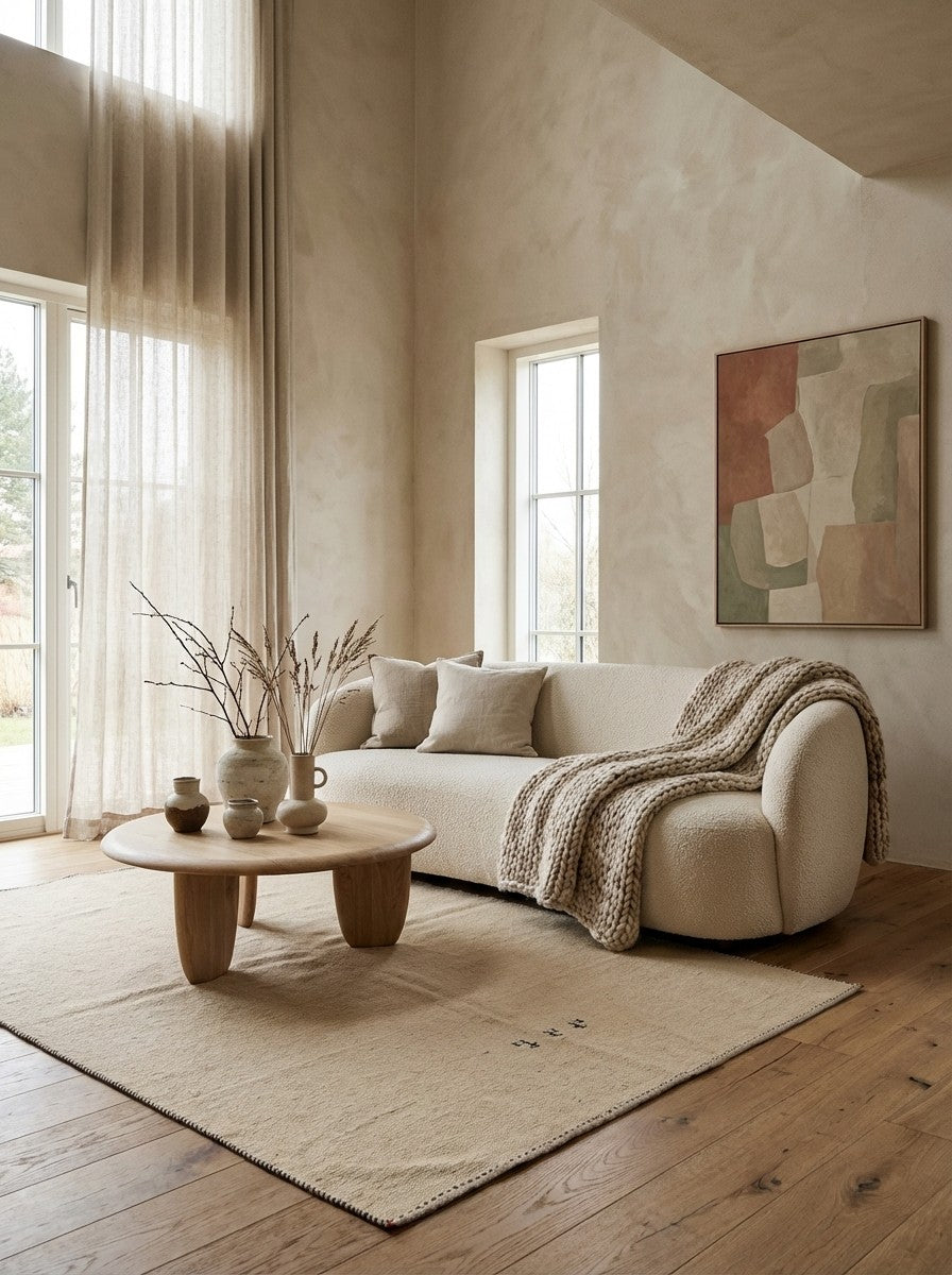 Kelim Gashgai — Handmade, 128x189 cm, Beige, 100% Virgin Wool | Detail view