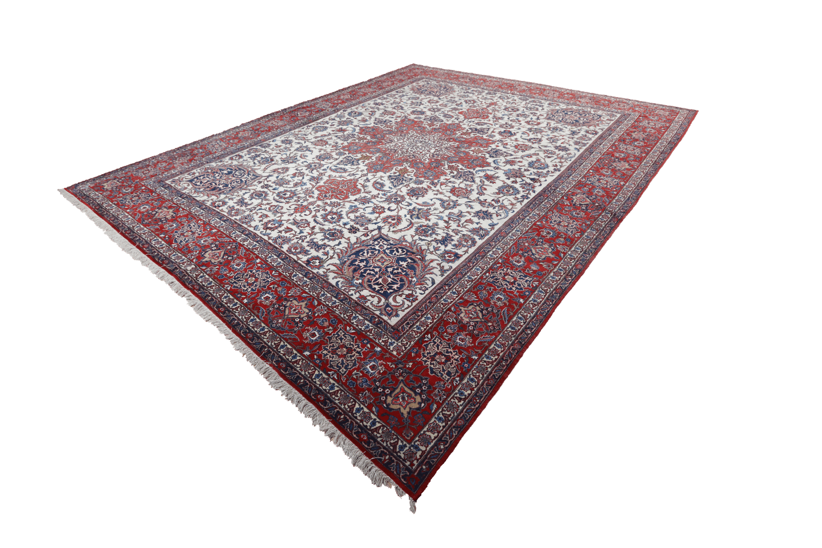 Isfahan — Hand-knotted, 322x405 cm, Beige, 100% Virgin Wool | View 6
