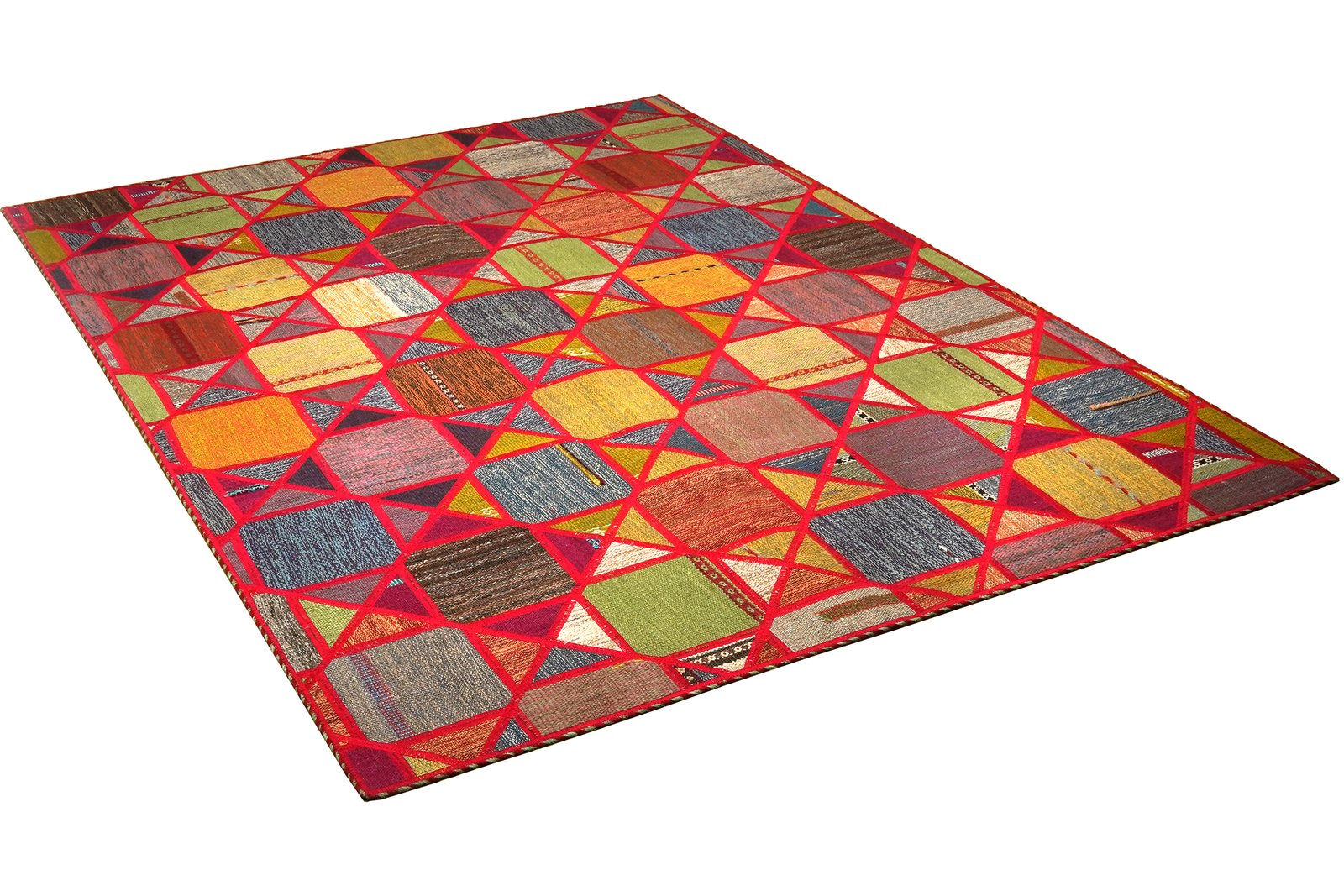 Kelim Tekkeh — Handmade, 150x200 cm, Multicolor, 100% Virgin Wool | View 4