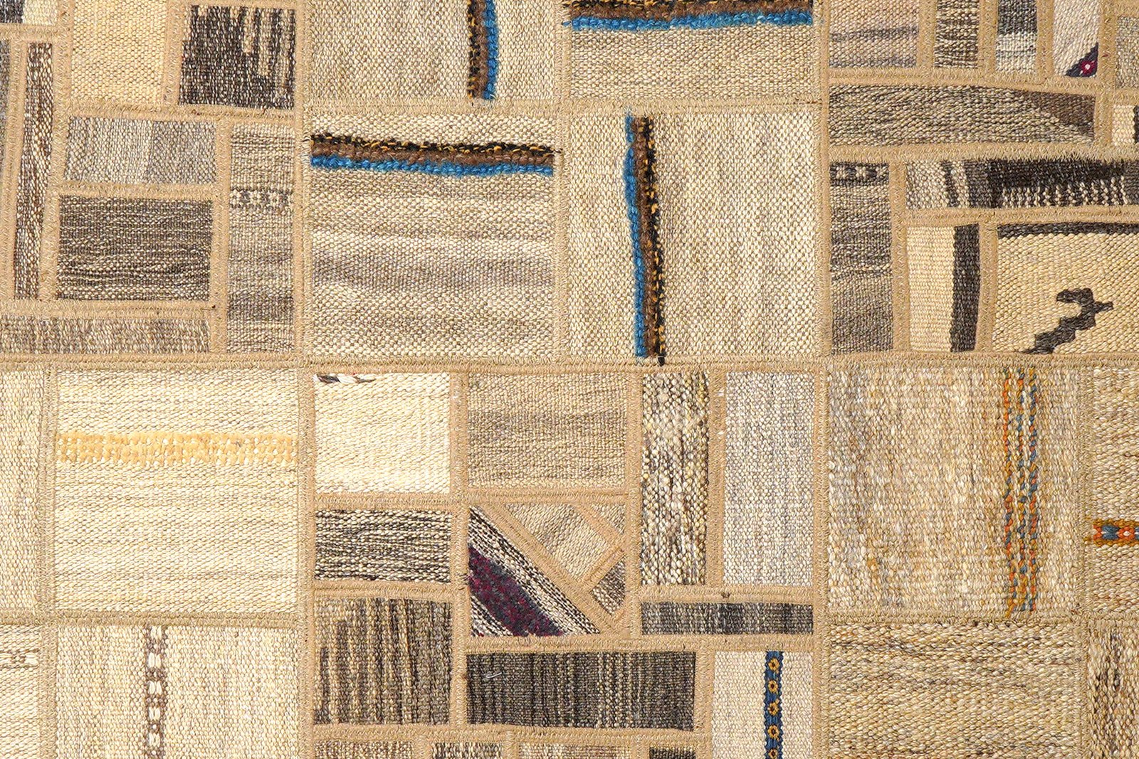 Kelim Tekkeh — Handmade, 150x200 cm, Beige, 100% Virgin Wool | View 5