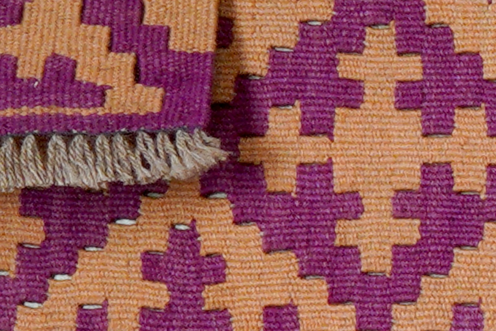 Kelim Gashgai — Handmade, 44x63 cm, Yellow, 100% Virgin Wool | View 6