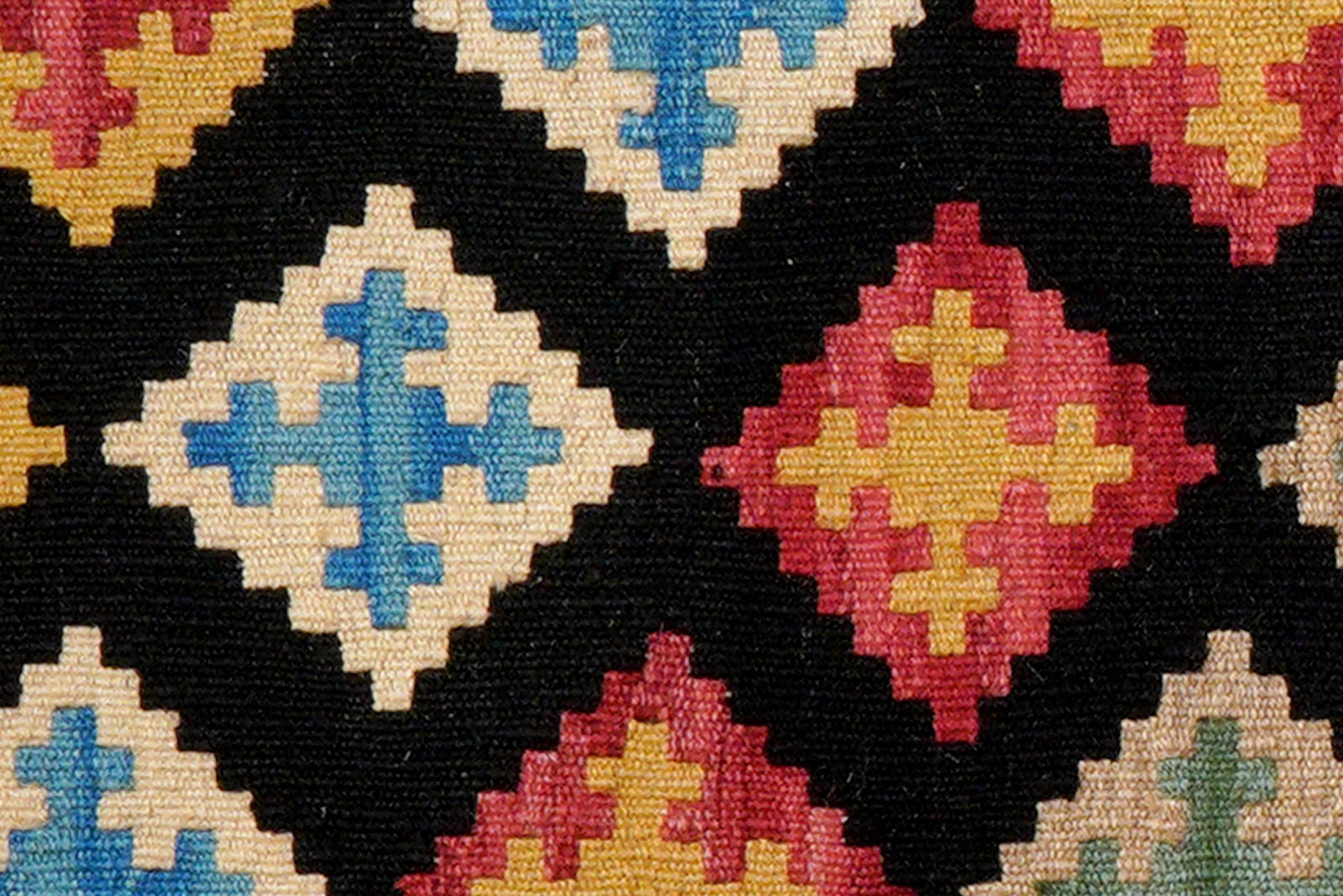 Kelim Gashgai — Handgefertigt, 123x84 cm, Bunt, 100% Virgin Wool | View 6