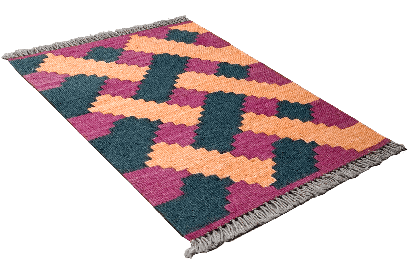 Kelim Gashgai — Handmade, 42x62 cm, Multicolor, 100% Virgin Wool | View 4