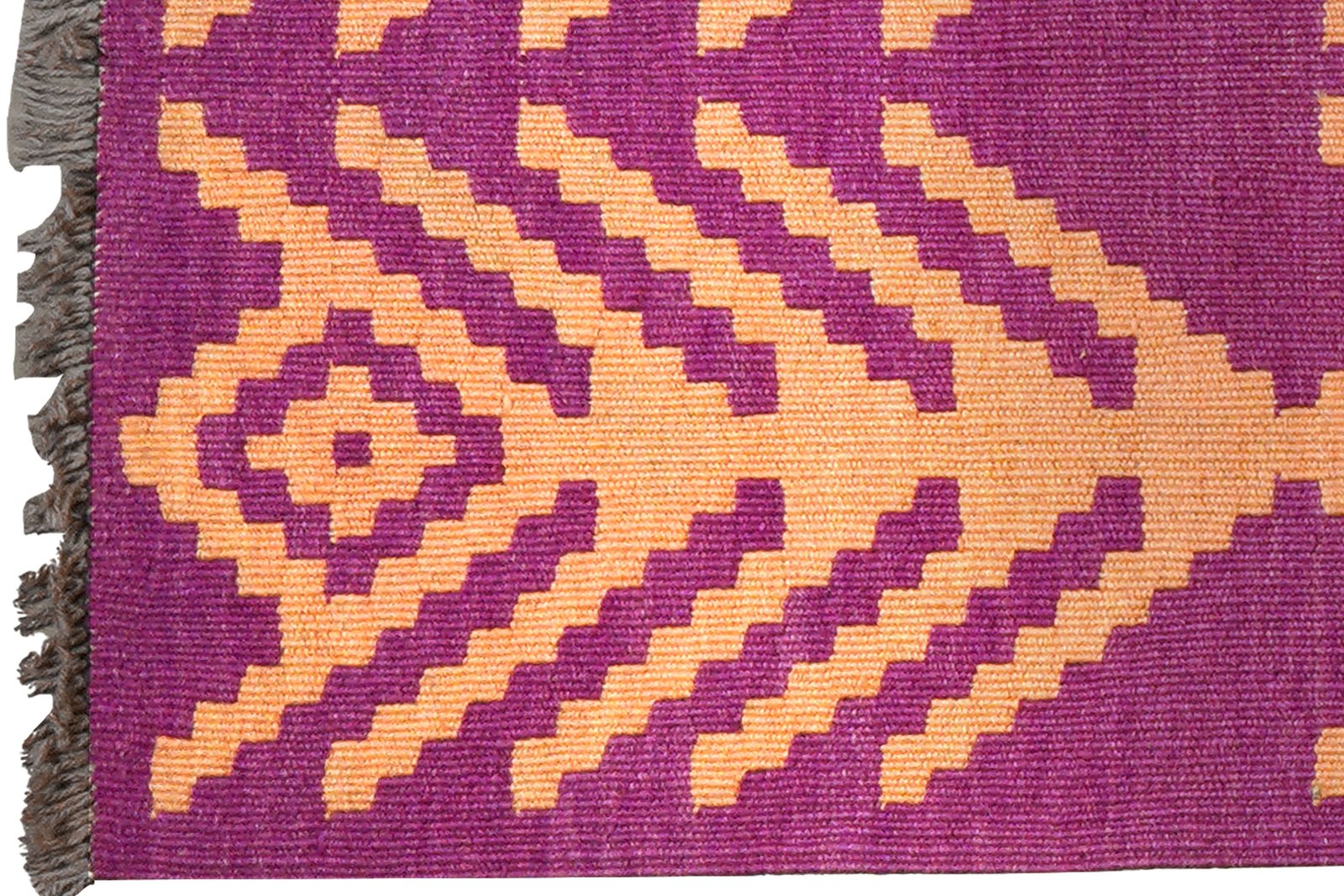 Kelim Gashgai — Handmade, 62x93 cm, Violett, 100% Virgin Wool | View 3