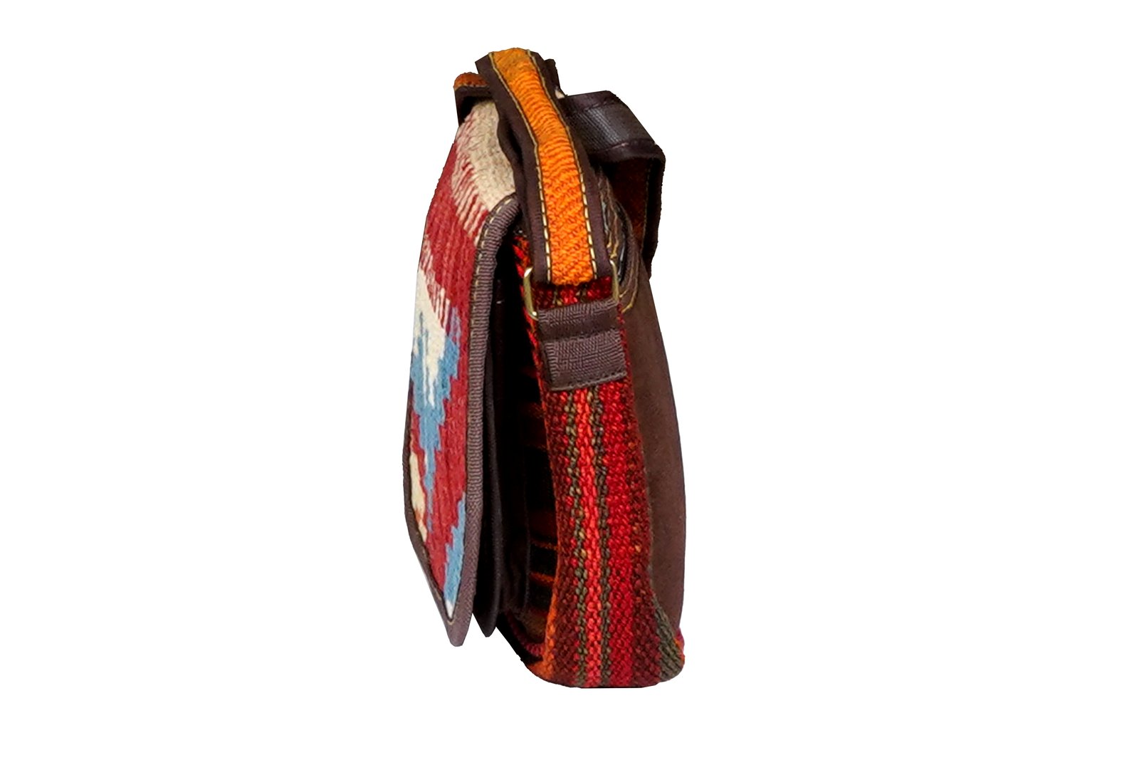 Kelim Tasche — Handmade, 30x23 cm, Multicolor, 100% Virgin Wool | View 4