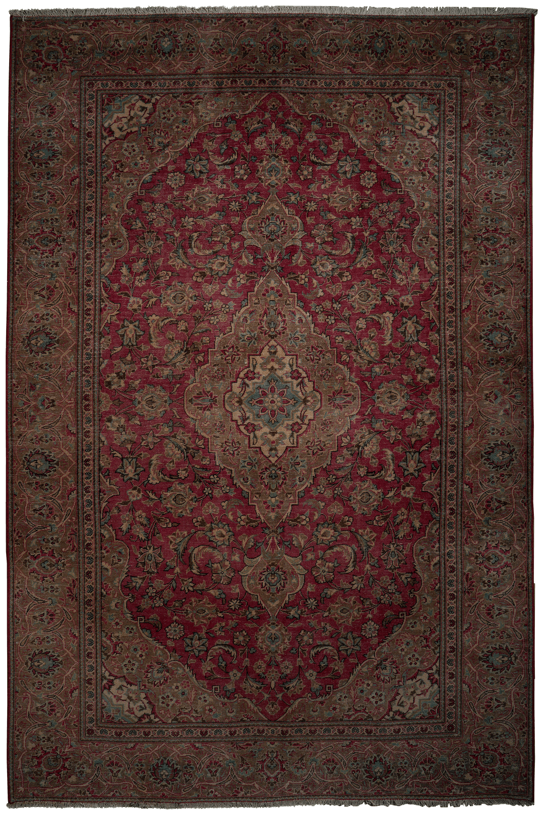 Heritage — Hand-knotted, 191x288 cm, Red, 100% Virgin Wool | Main view