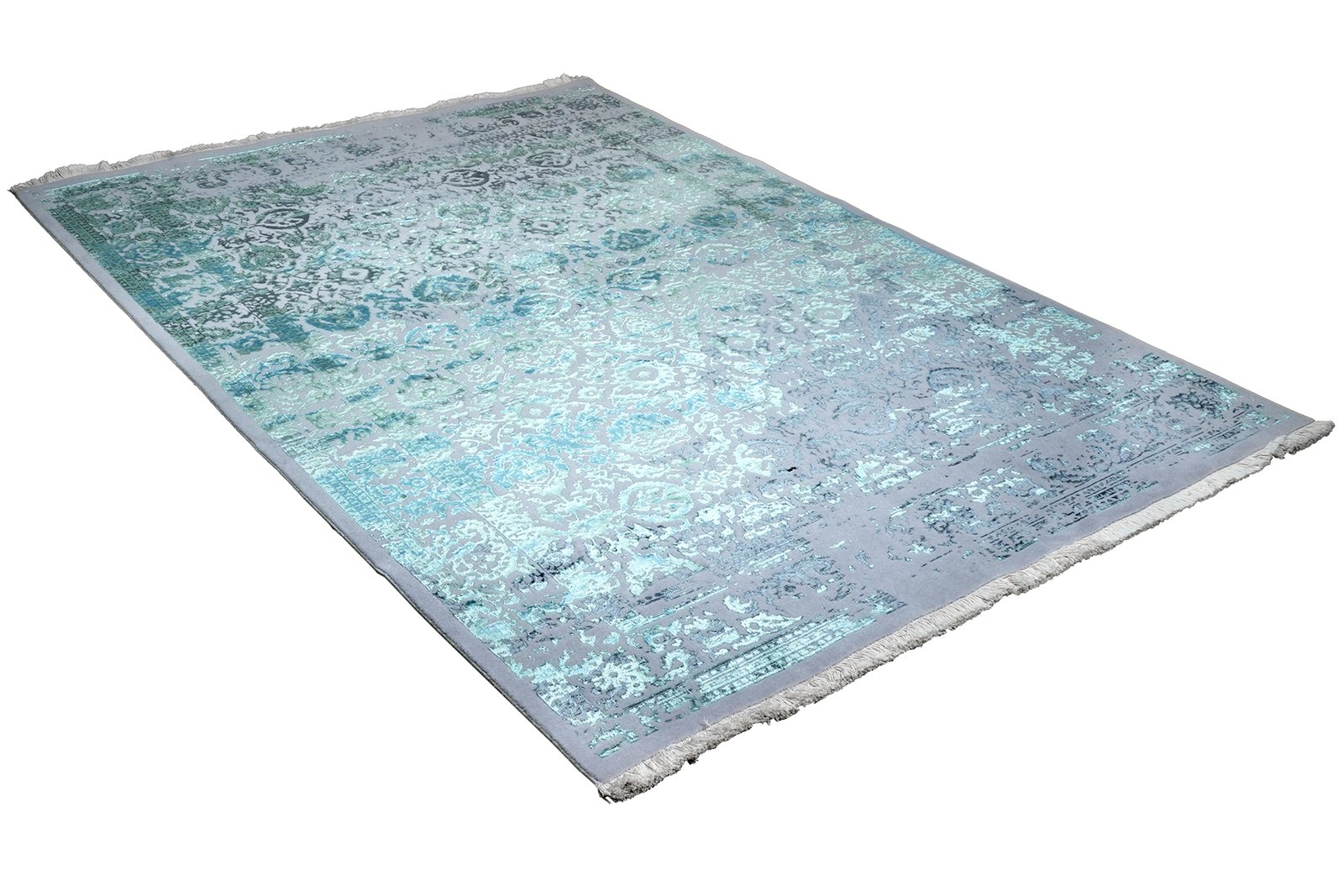 Paradayda — Hand-knotted, 173x238 cm, Blue, 80% Viskose, 20% Baumwolle | View 4