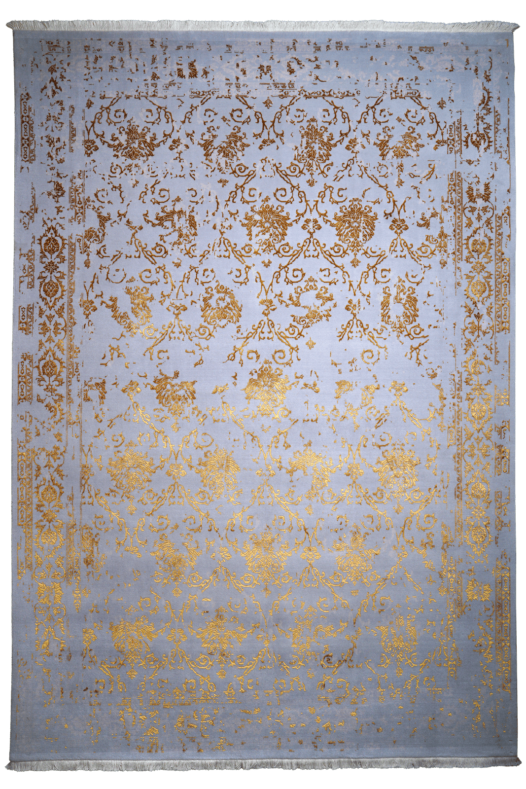 Paradayda — Hand-knotted, 204x297 cm, Blue, 70% Baumwolle, 30% Viskose | Main view