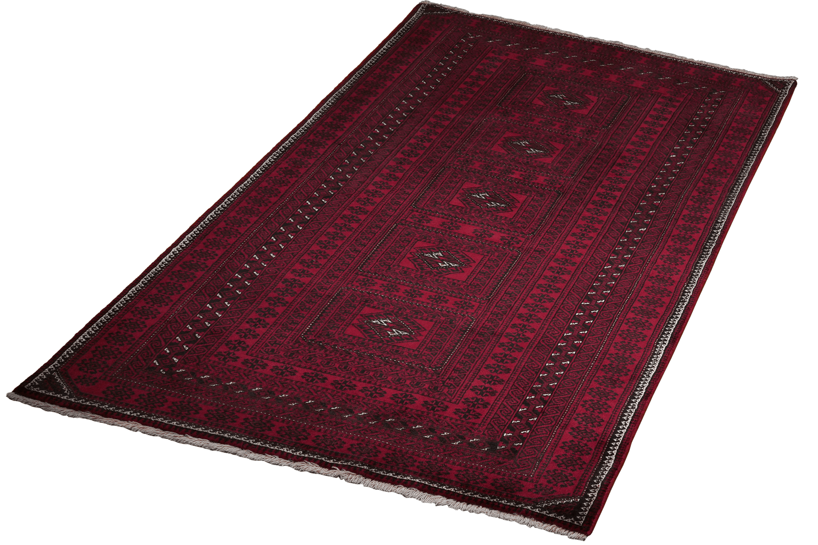 Belutch — Hand-knotted, 109x190 cm, Red, 100% Virgin Wool | View 5