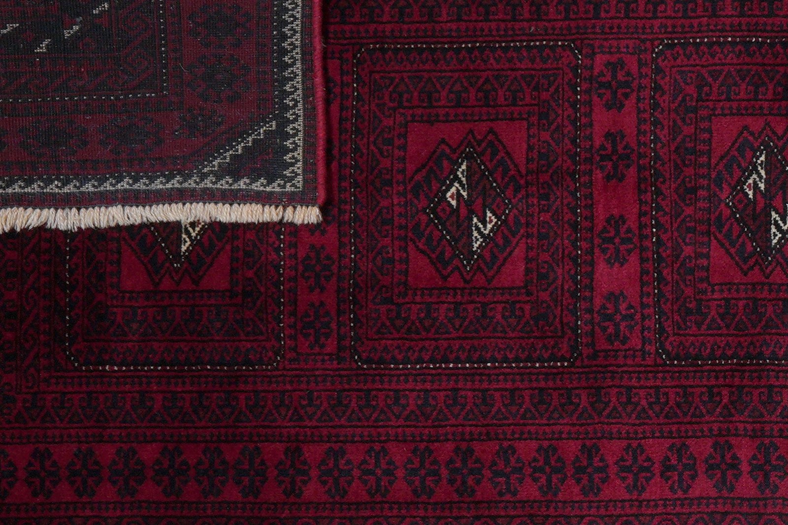 Belutch — Hand-knotted, 109x190 cm, Red, 100% Virgin Wool | View 7
