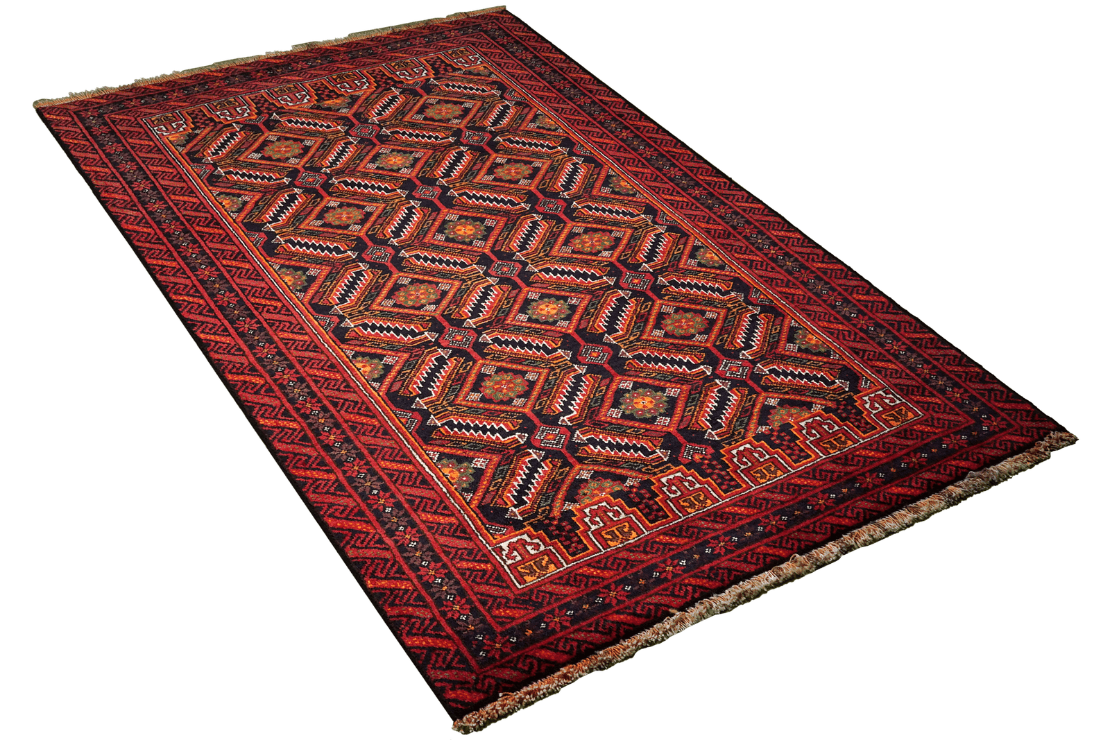 Belutch — Hand-knotted, 99x173 cm, Multicolor, 100% Virgin Wool | View 4
