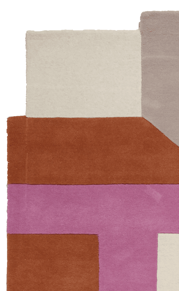 Milo — Hand-knotted, 200x150 cm, Violett, 50% Schurwolle, 50% Viskose | View 3