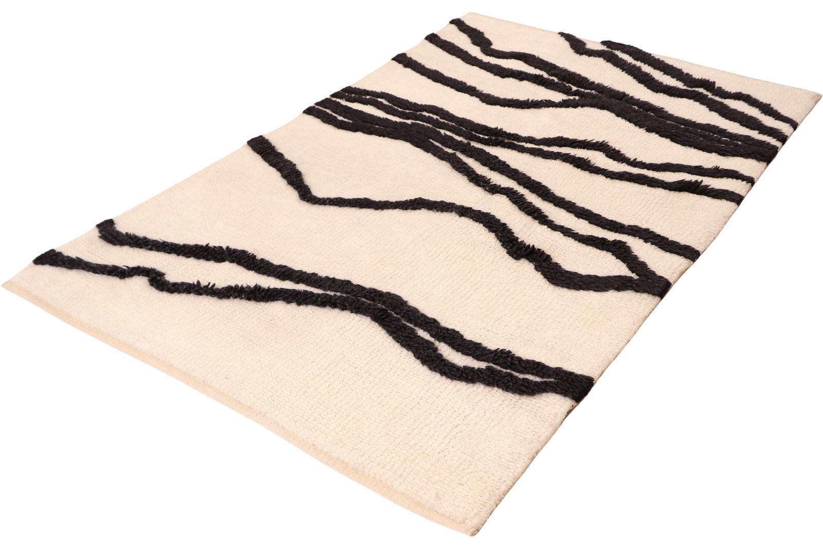Morrocan Mirage — Hand-knotted, 240x170 cm, Beige, 100% Virgin Wool | View 6