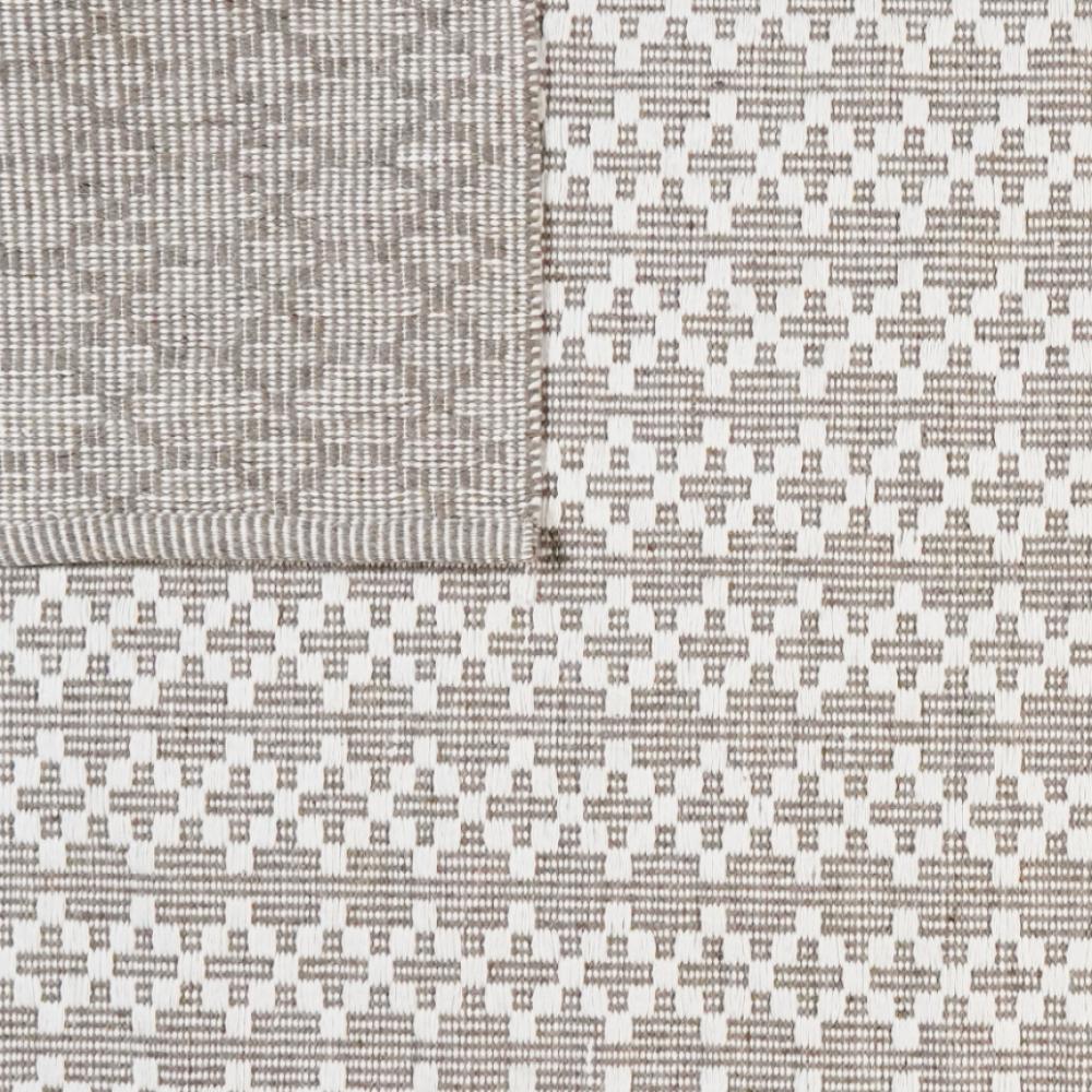 Dhurrie — Handmade, 290x200 cm, Grey, 40% Schurwolle, 60% Baumwolle | View 5