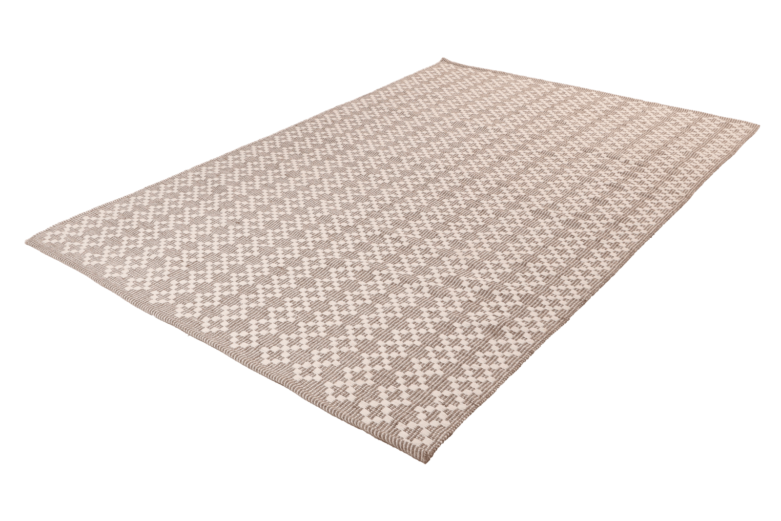 Dhurrie — Handmade, 290x200 cm, Grey, 40% Schurwolle, 60% Baumwolle | View 6