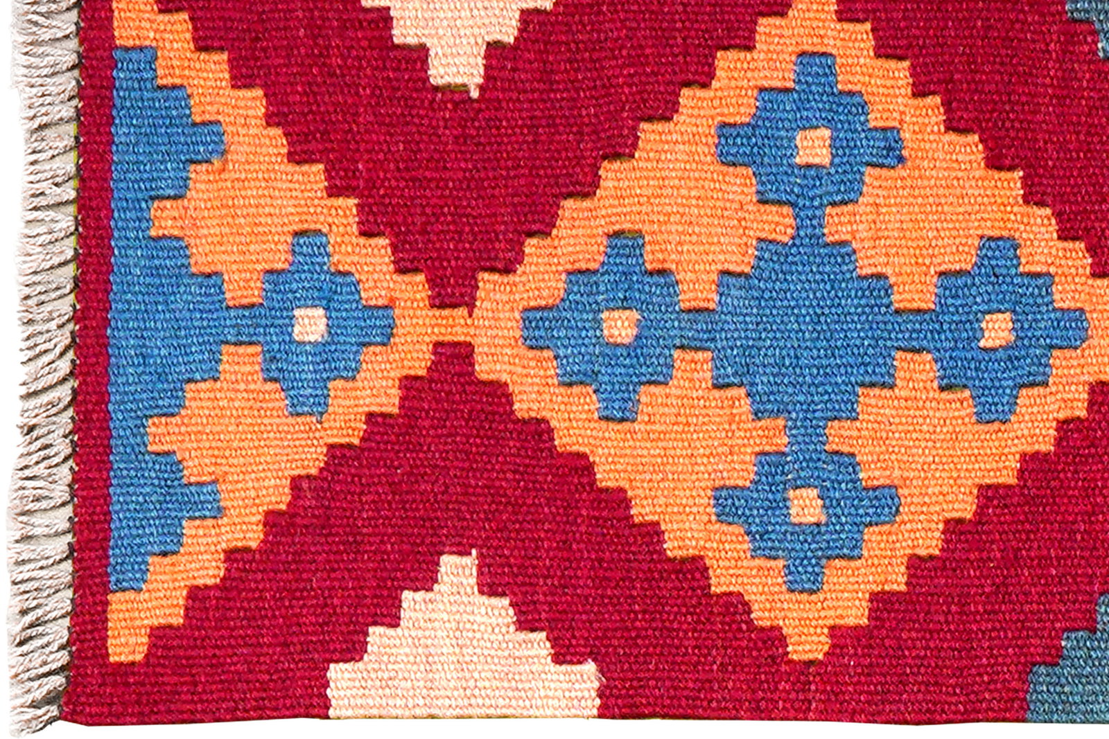 Kelim Gashgai — Handgefertigt, 91x63 cm, Bunt, 100% Virgin Wool | View 4