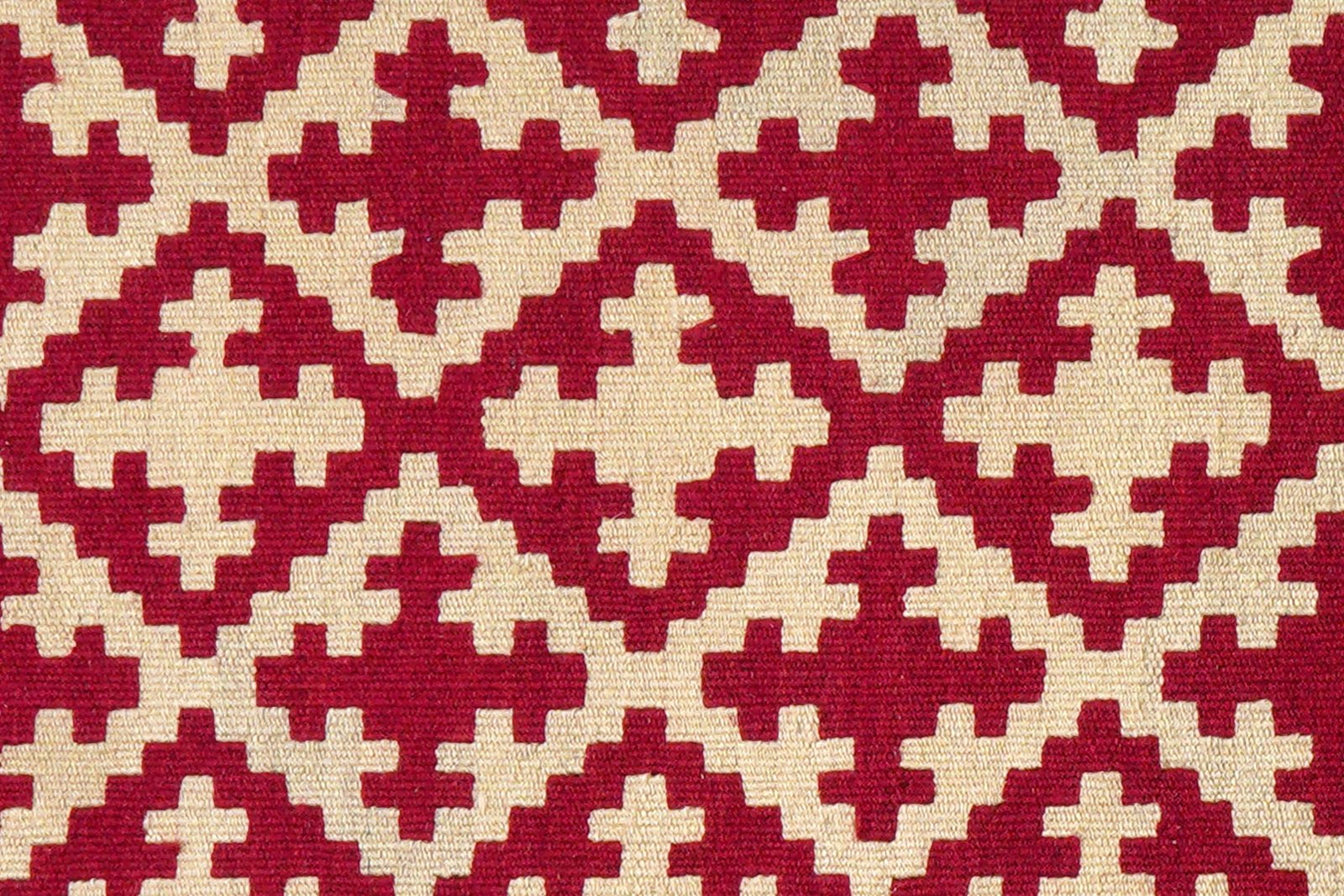 Kelim Gashgai — Handmade, 105x151 cm, Red, 100% Virgin Wool | View 5