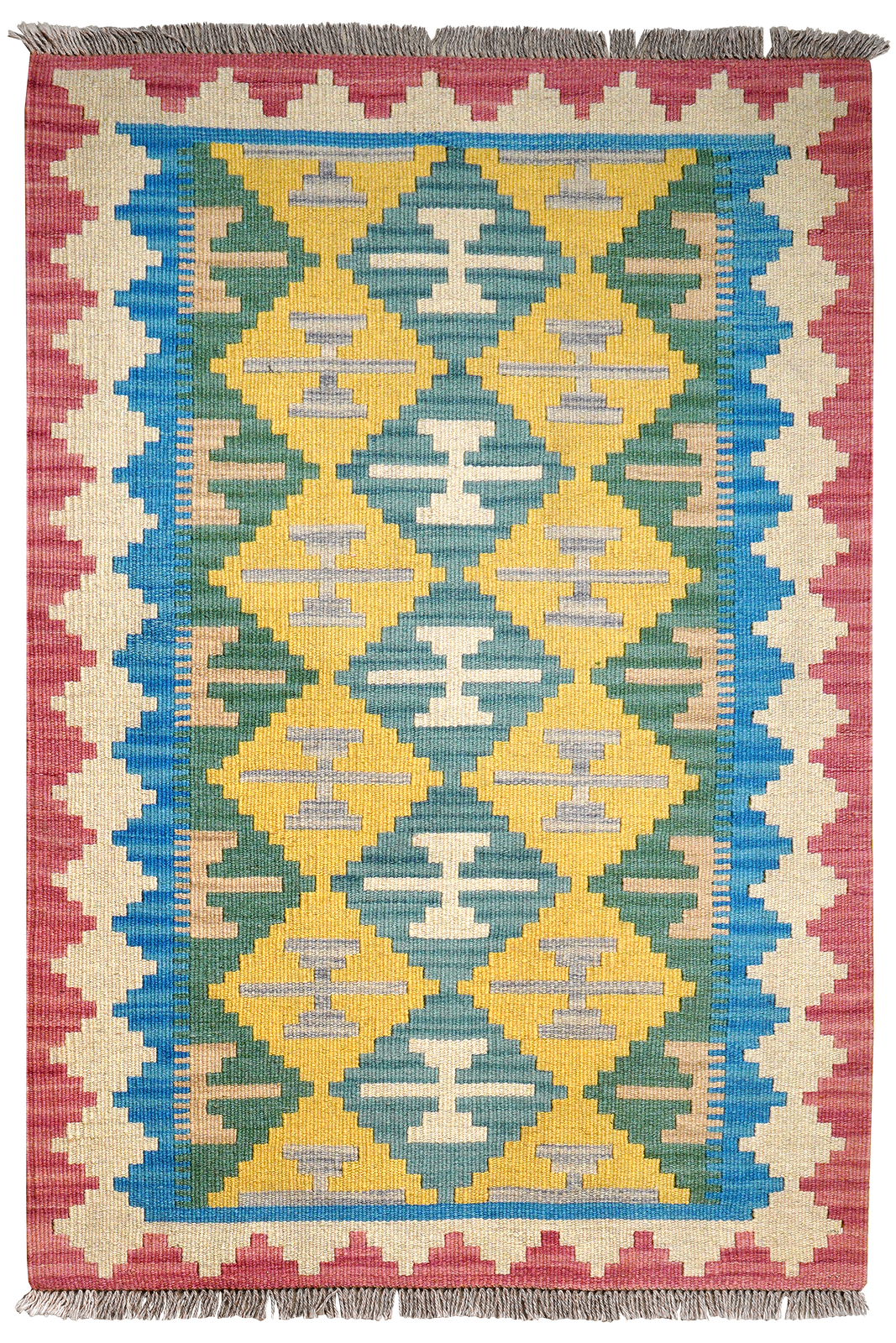 Kelim Gashgai — Handmade, 83x124 cm, Multicolor, 100% Virgin Wool | Main view