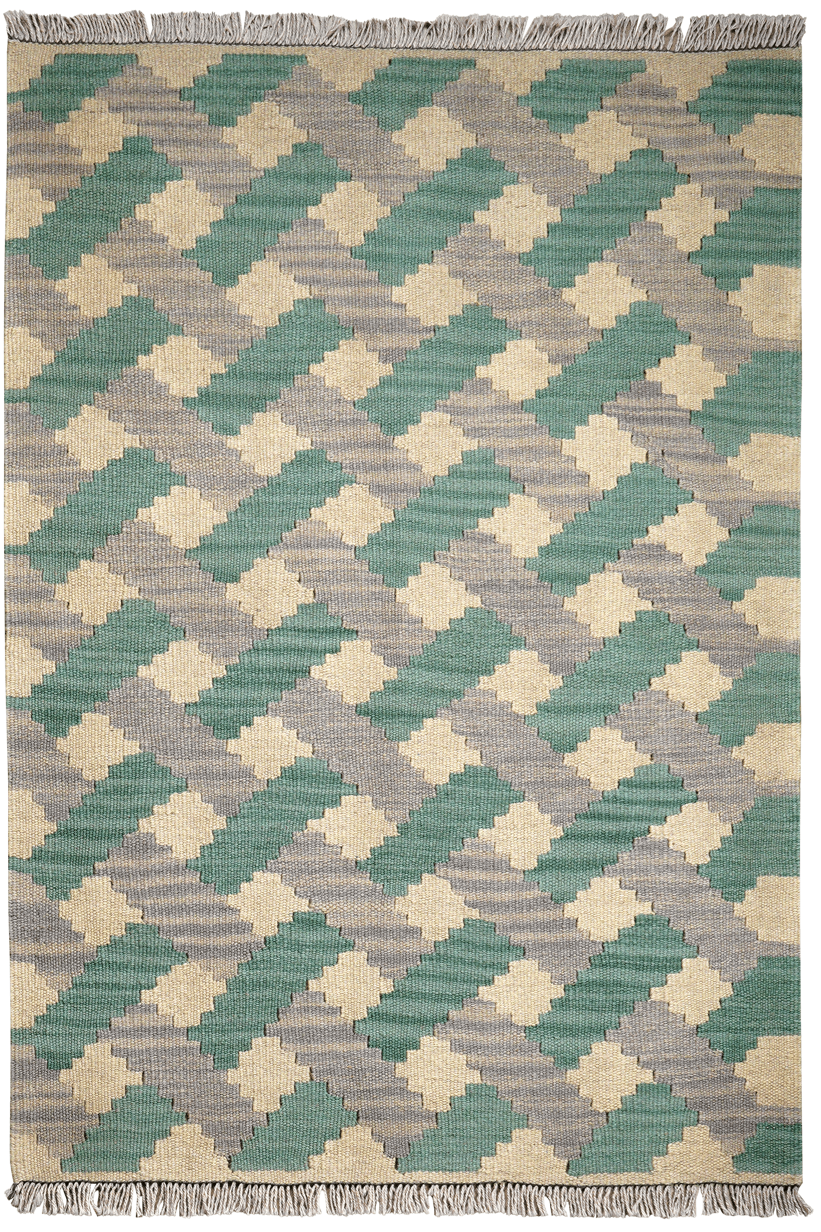 Kelim Gashgai — Handmade, 83x119 cm, Beige, 100% Virgin Wool | Main view