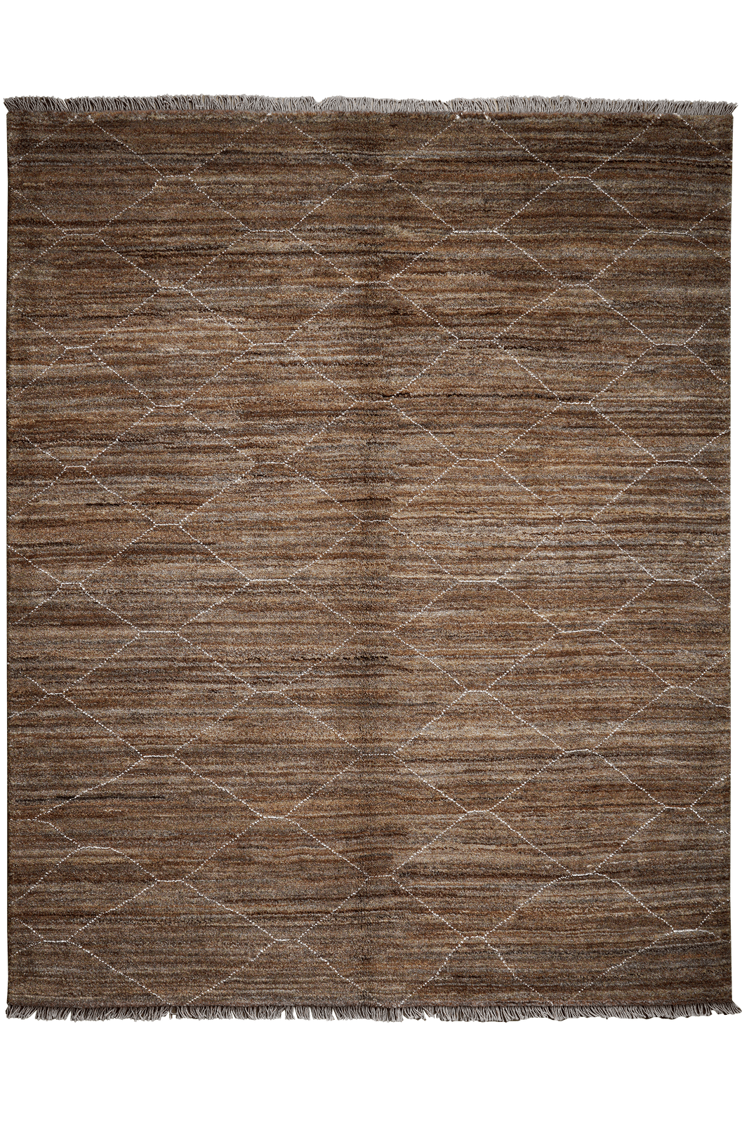Gabbeh Basi — Hand-knotted, 157x195 cm, Brown, 100% Virgin Wool | Main view