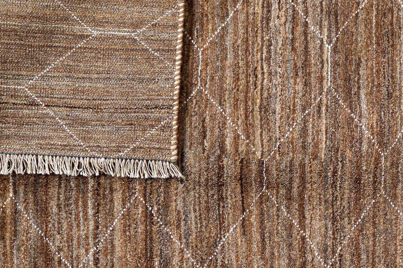 Gabbeh Basi — Hand-knotted, 157x195 cm, Brown, 100% Virgin Wool | View 7