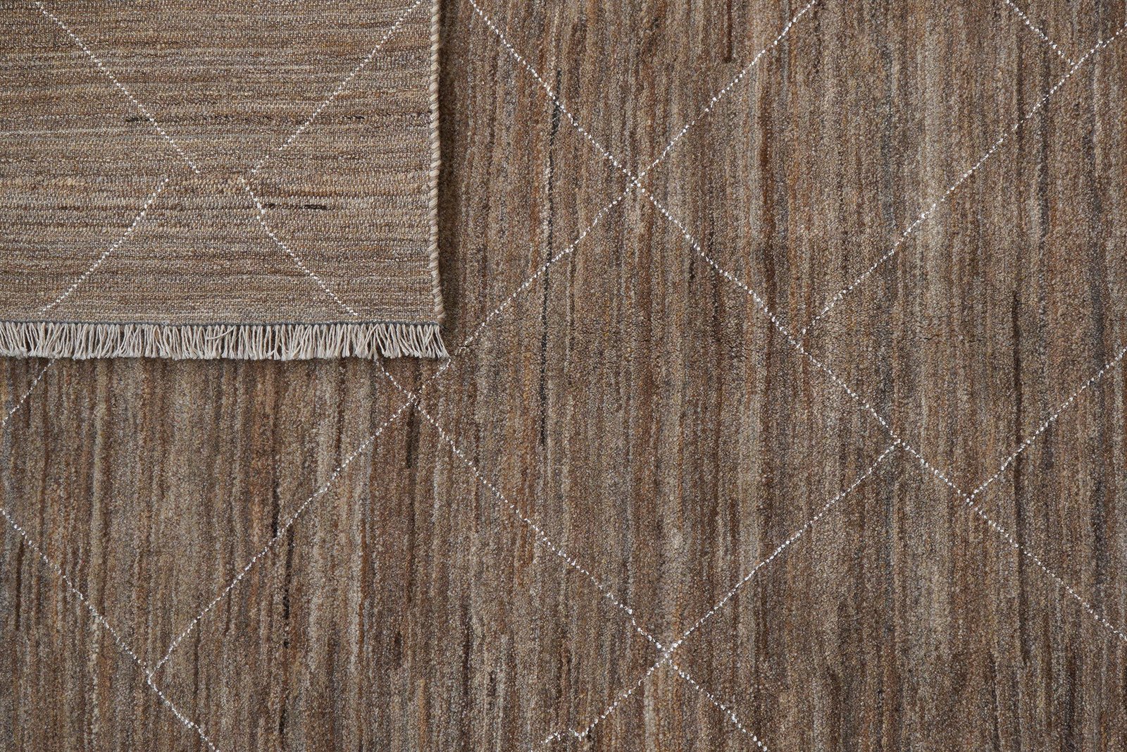 Gabbeh Basi — Hand-knotted, 207x289 cm, Brown, 100% Virgin Wool | View 7