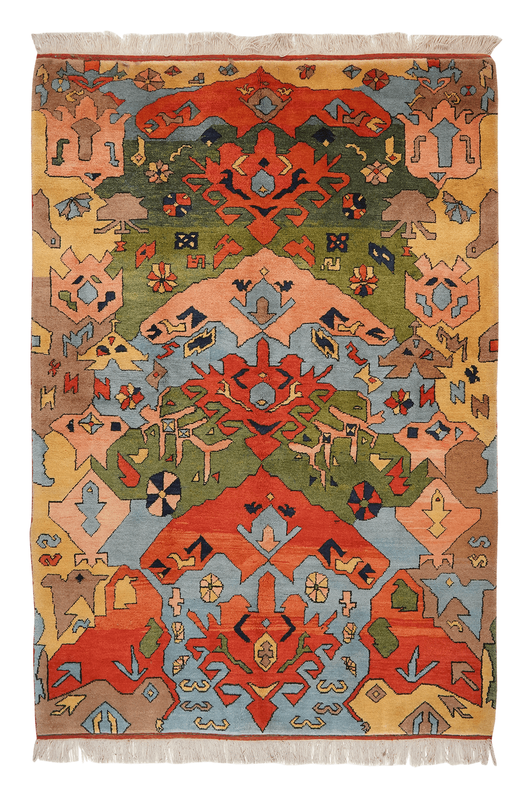 Konya — Hand-knotted, 165x239 cm, Multicolor, 100% Virgin Wool | Main view